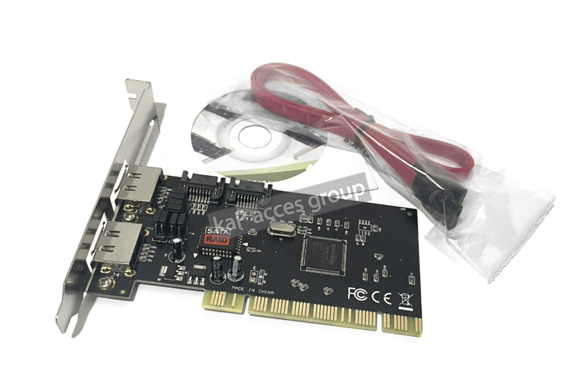 PCI Raid SATA Card ชิปรุ่นใหม่ Sli3512ECTU128