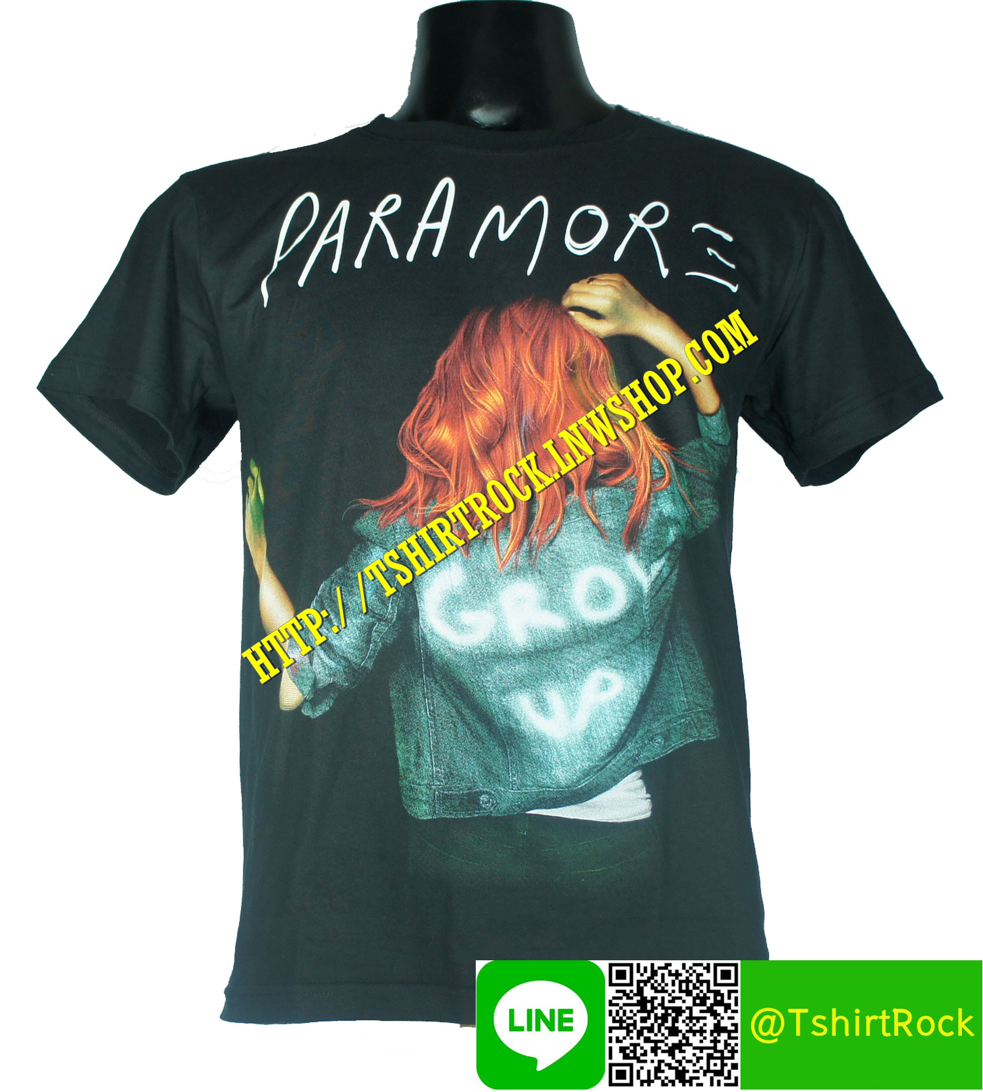 PARAMORE เสื้อยืดวงร็อค เมทัล ดนตรี เสื้อวงพาร์อะมอร์ PRM1430