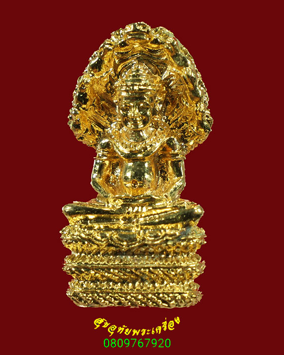 365.รูปหล่อหลวงพ่อศิลา วัดทุ่งเสลี่ยม จ.สุโขทัย กะไหล่ทอง สวยกริ๊บกล่องเดิมครับ