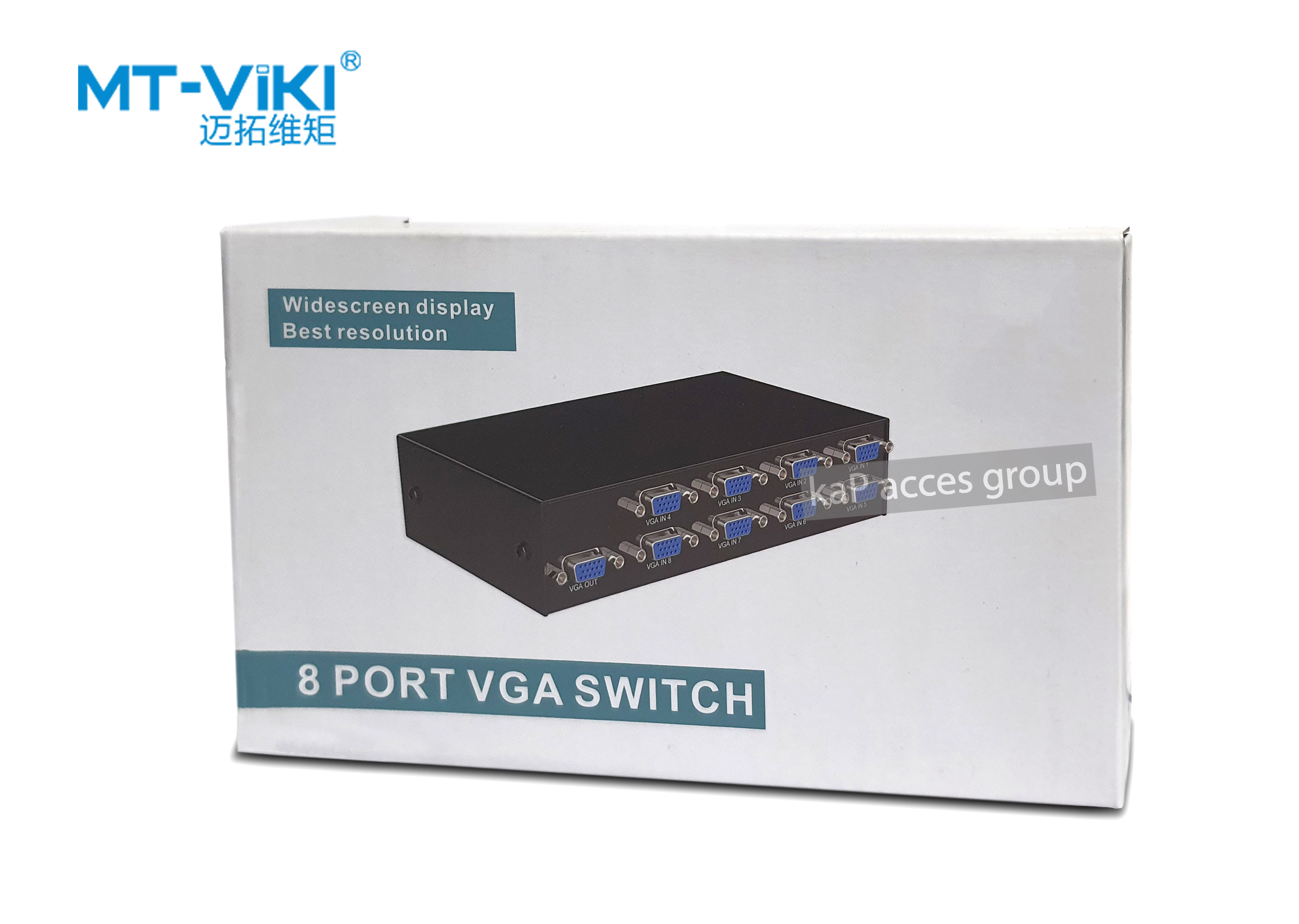 MT-ViKi Switcher Selector Box VGA 8 Port Vga เข้า 8 ออก 1 จอ กดสลับเครื่อง