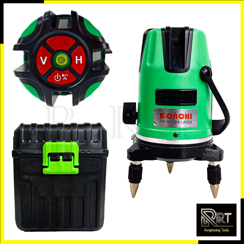 BONCHI ระดับน้ำเลเซอร์ 5 เส้น 360 องศา รุ่น BC-5L(แสงสีแดง)