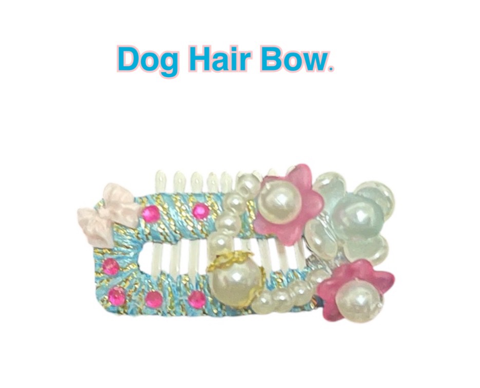 Dog hair bow.