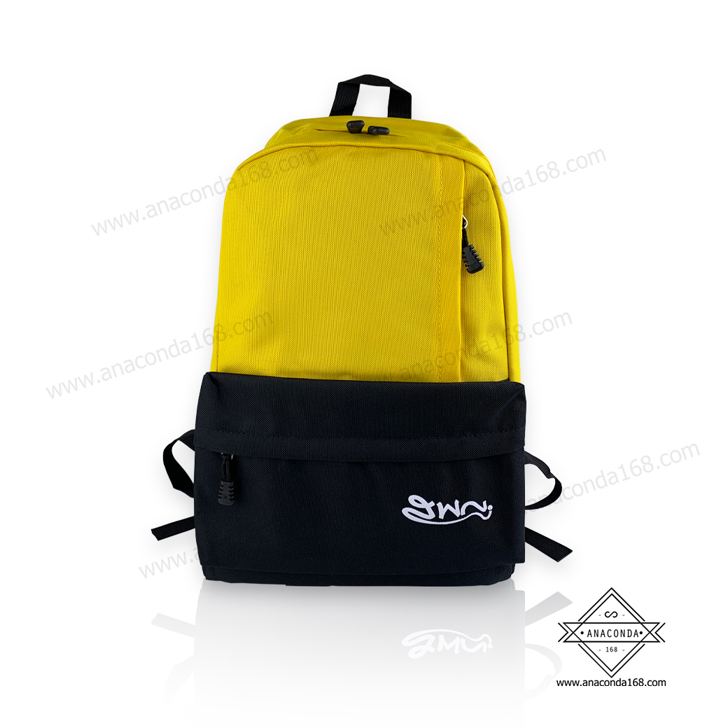 กระเป๋าเป้สะพายหลัง สีทูโทน ( 2Tone Bag ) ทำโลโก้