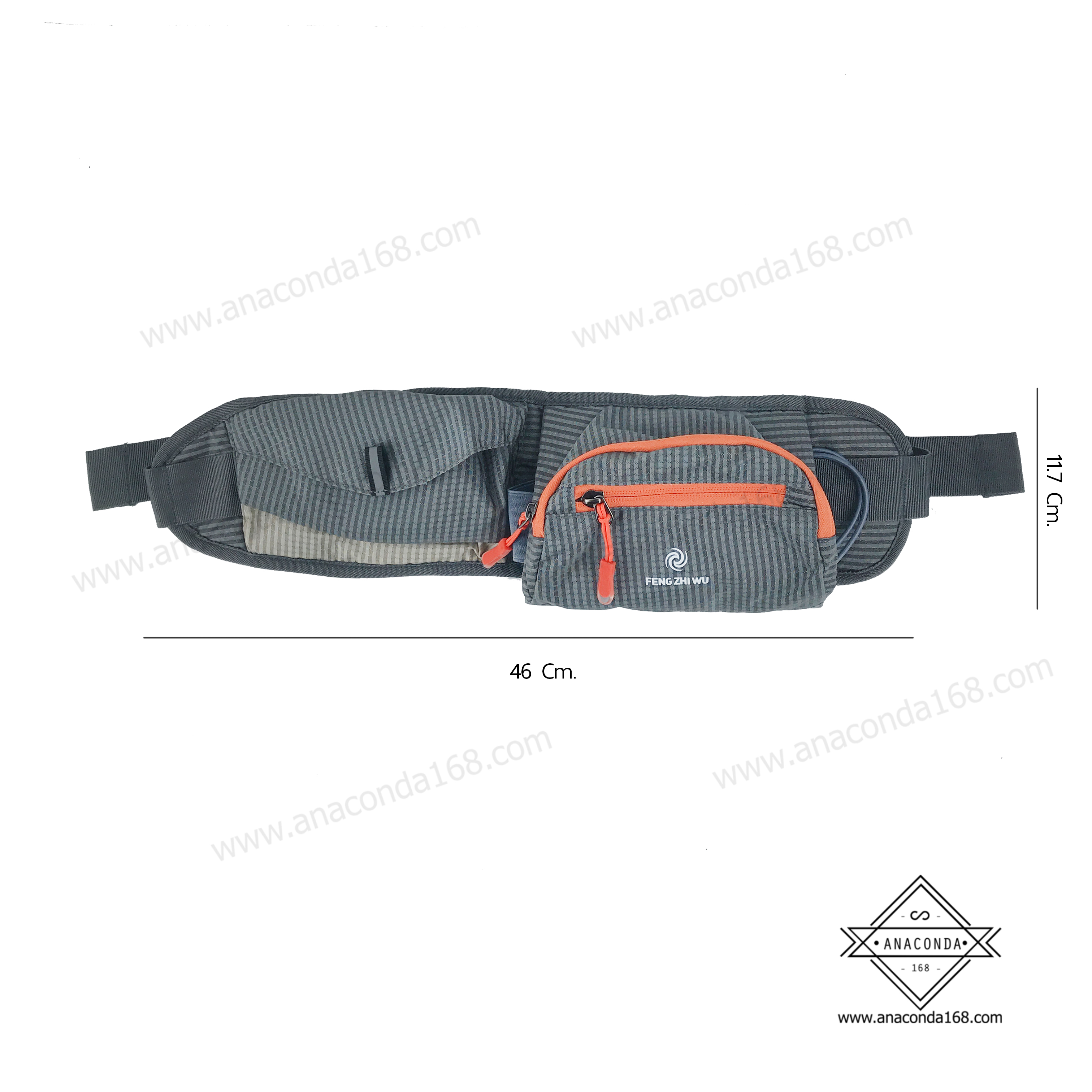 กระเป๋าคาดเอว2ช่อง ใส่กระบอกน้ำได้