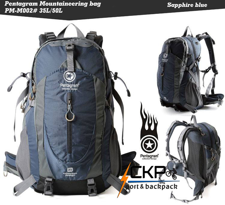 กระเป๋าเปฺ้ Backpack ยี่ห้อ Pentagram สีกรมท่า