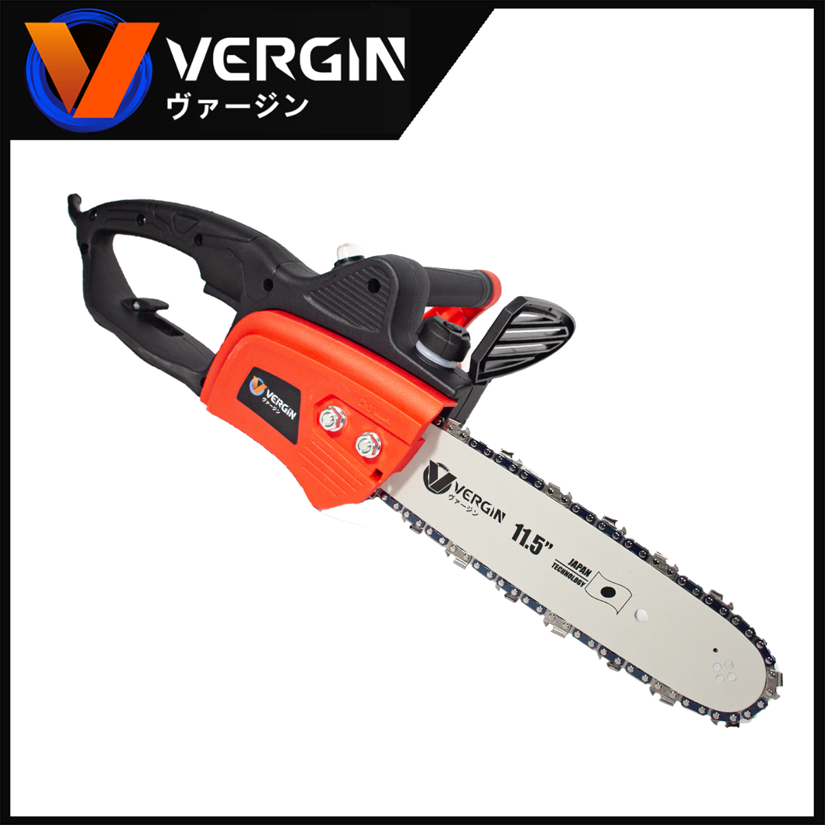 VERGIN เลื่อยโซ่ไฟฟ้า 11.5 นิ้ว เลื่อยไฟฟ้า บาร์โซ่ รุ่น VG-ESC3000 อุปกรณ์พร้อมใช้