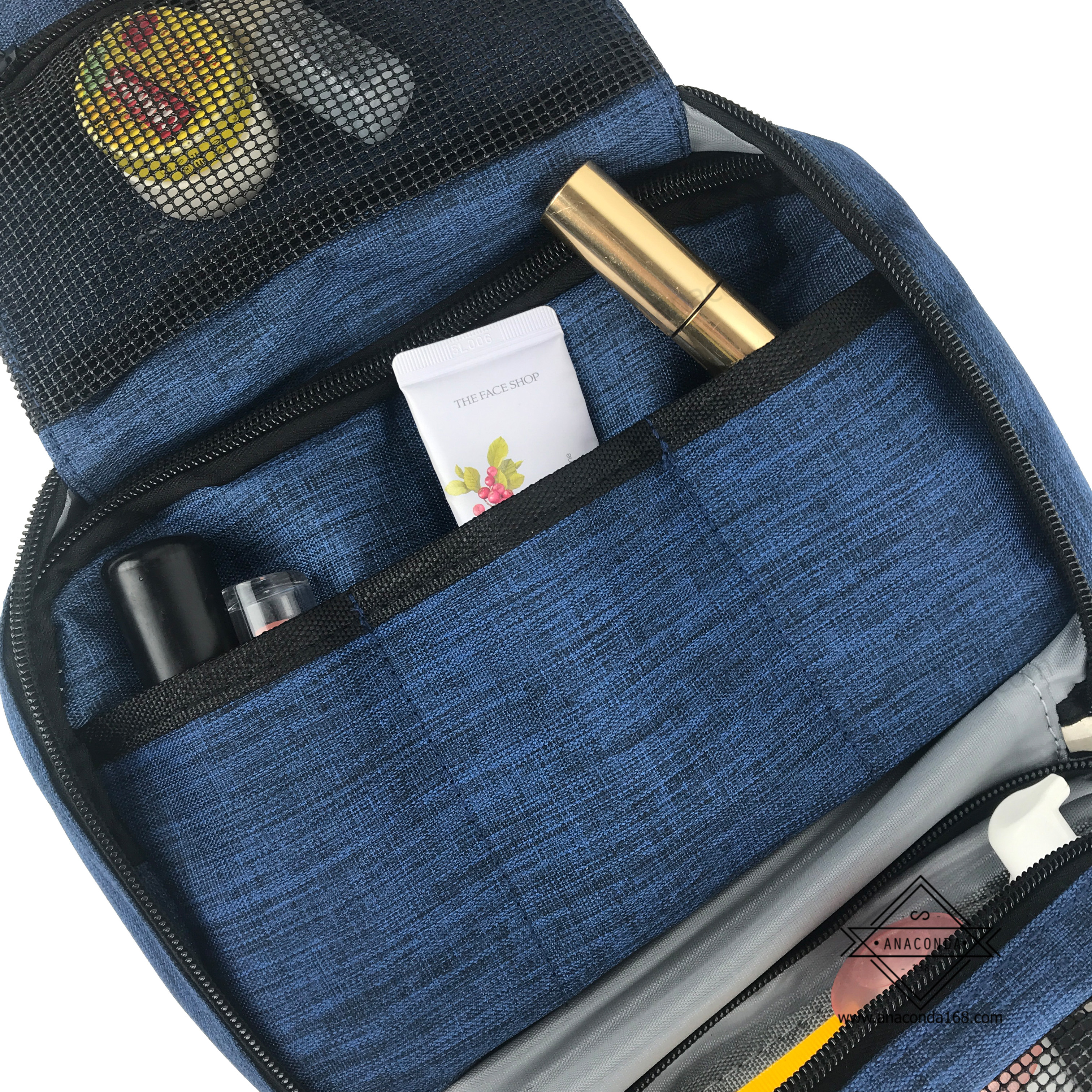 กระเป๋าจัดเก็บอุปกรณ์อาบน้ำ 3 ชั้น