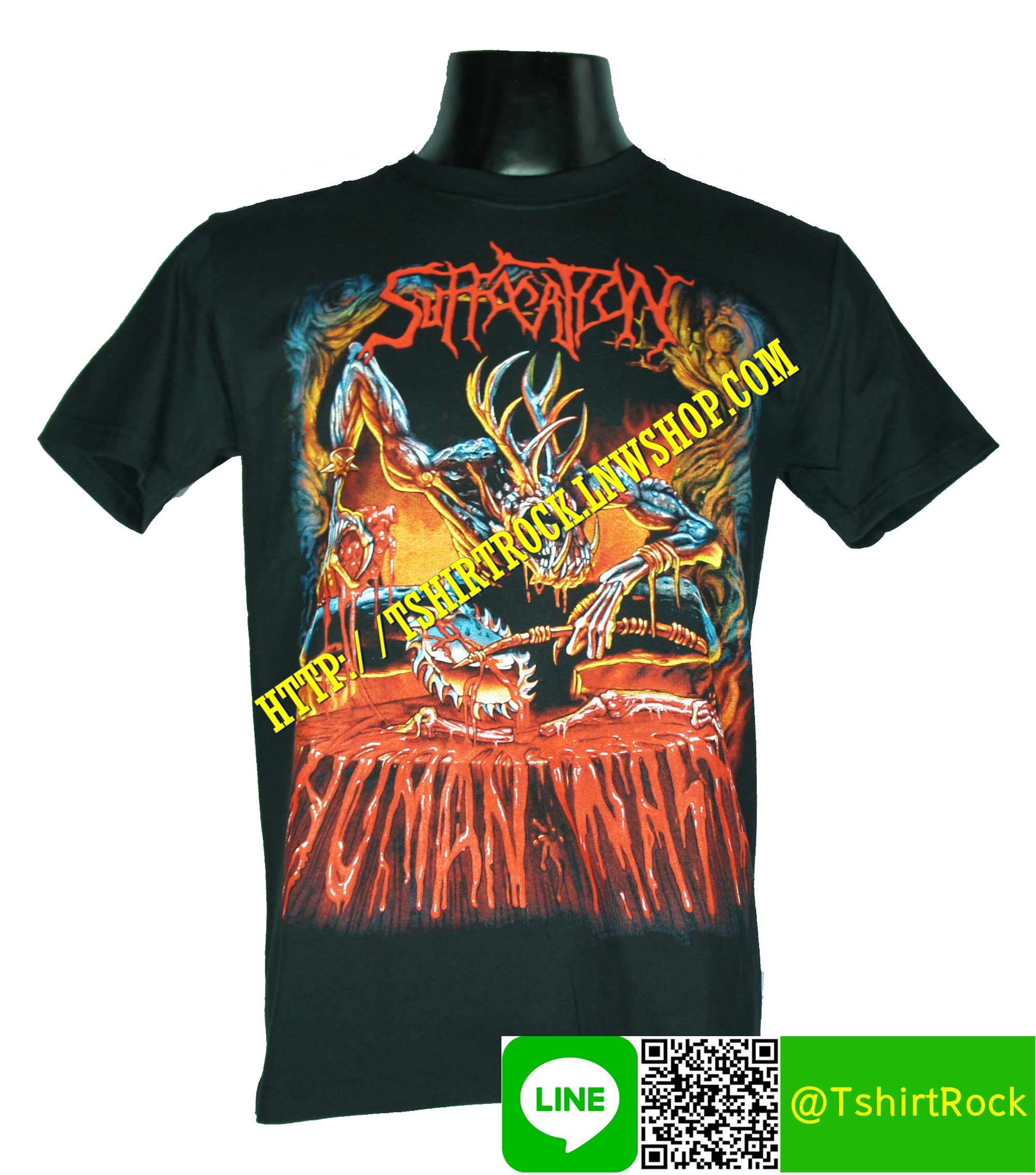 SUFFOCATION เสื้อยืดวงร็อค เมทัล ดนตรี เสื้อวง SFT1165