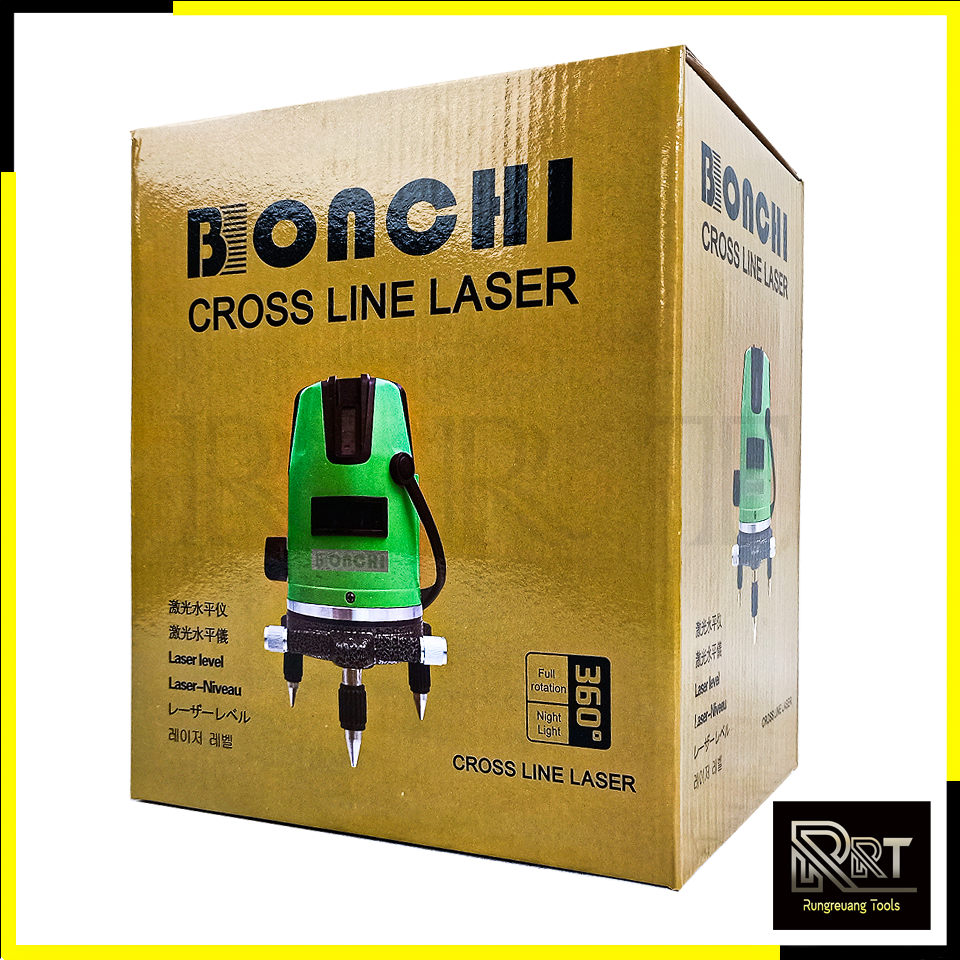 BONCHI ระดับน้ำเลเซอร์ 5 เส้น 360 องศา รุ่น BC-5L(แสงสีแดง)