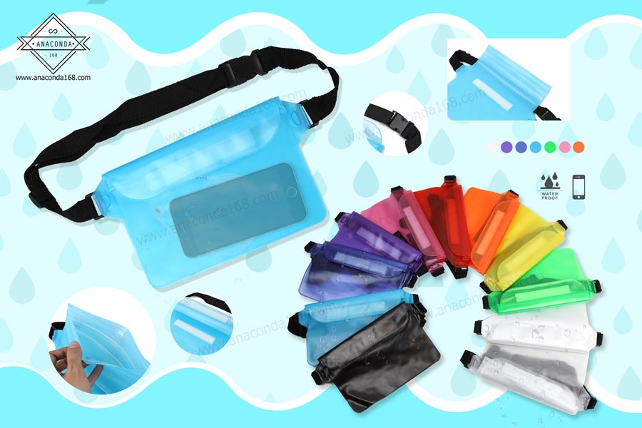 ซองกันน้ำคาดอก-คาดเอว (Waterproof Bags Case) กระเป๋ากันน้ำ