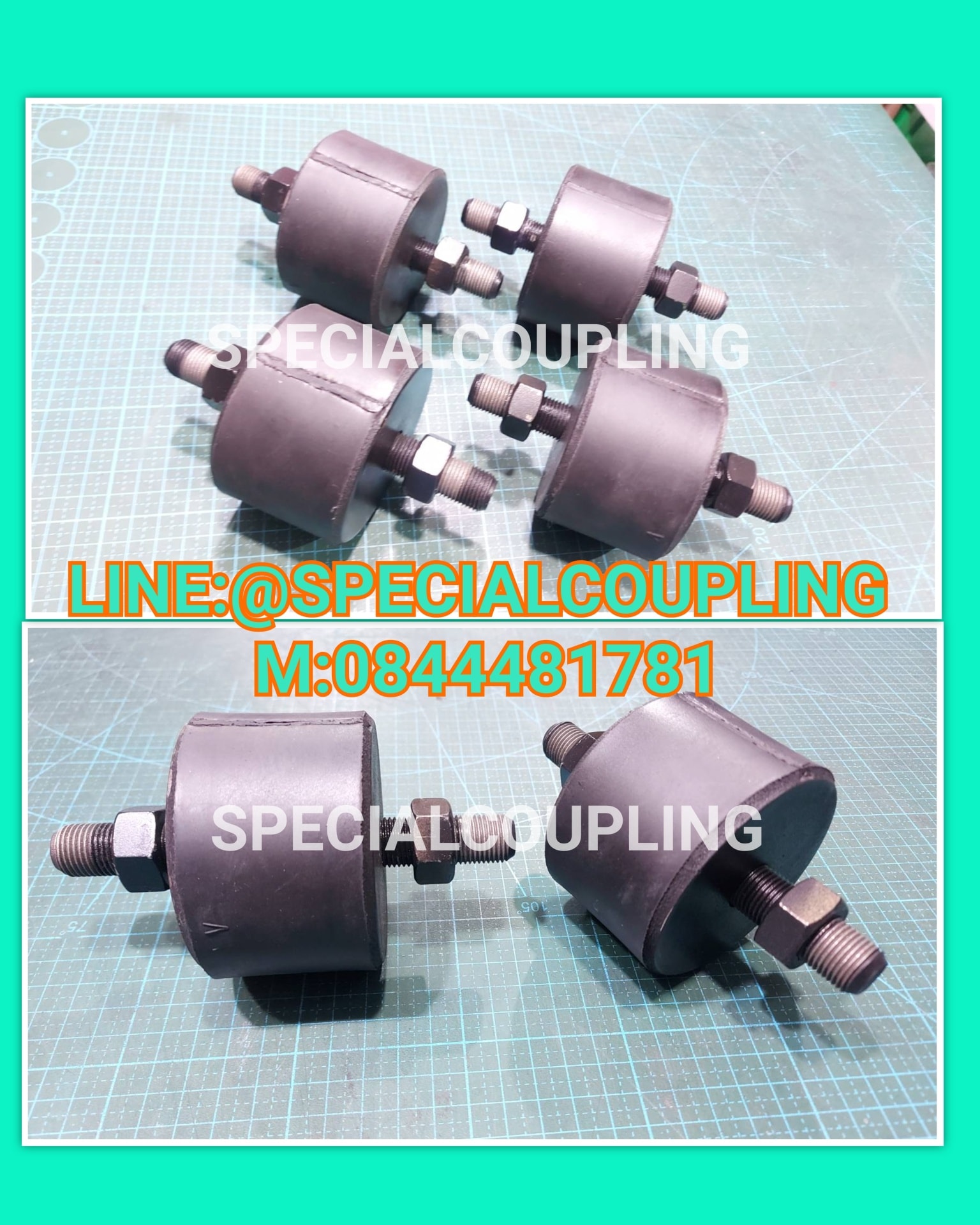 จำหน่ายยางรองแท่นเครื่อง DOUBLE STUD ขนาดOD 80mm H52MM M.16 พร้อมส่งคะ สอบถามได้คะ