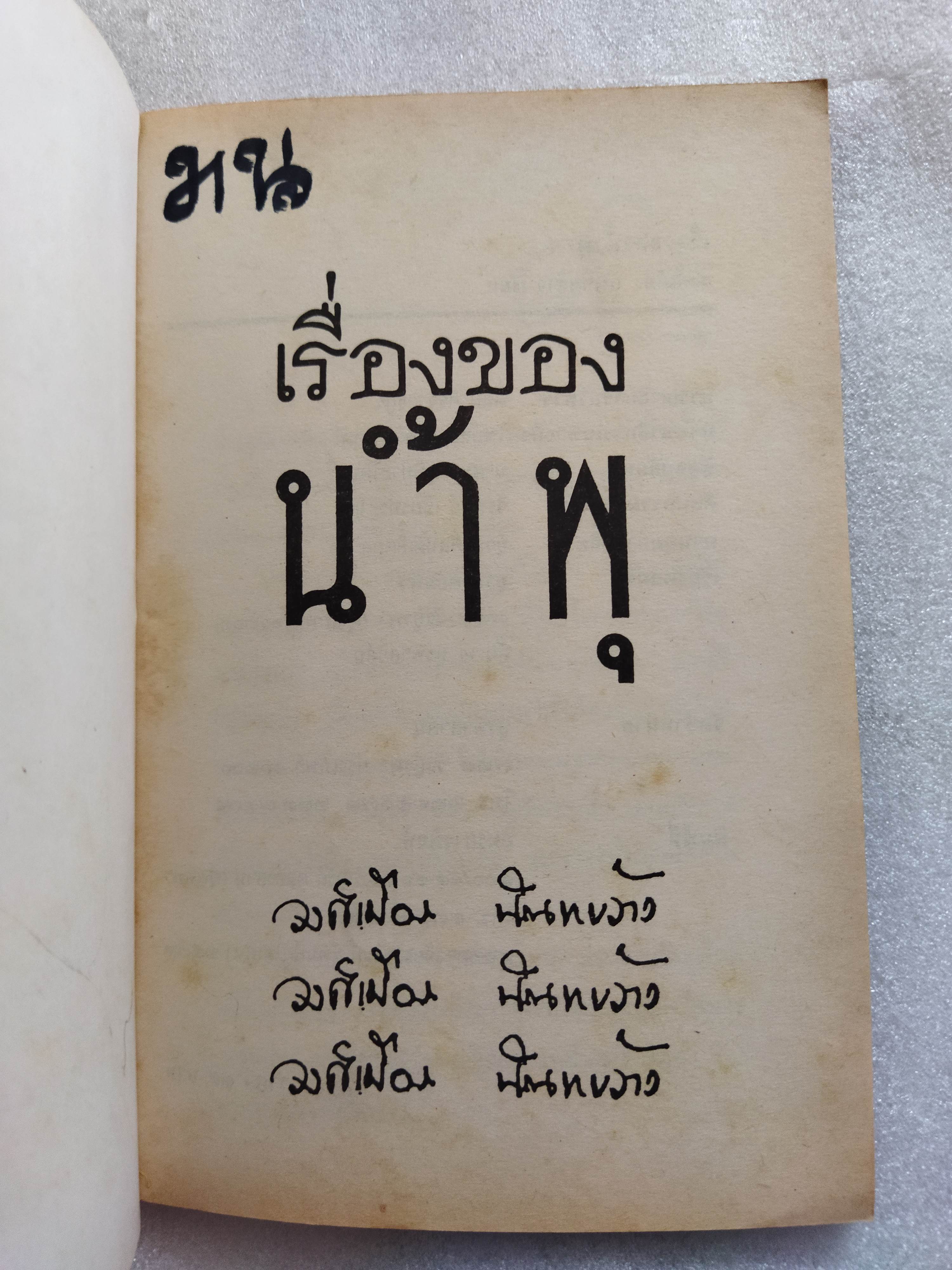 เรื่องของน้ำพุ วงศ์เมือง นันทขว้าง / สุวรรณี สุคนธา