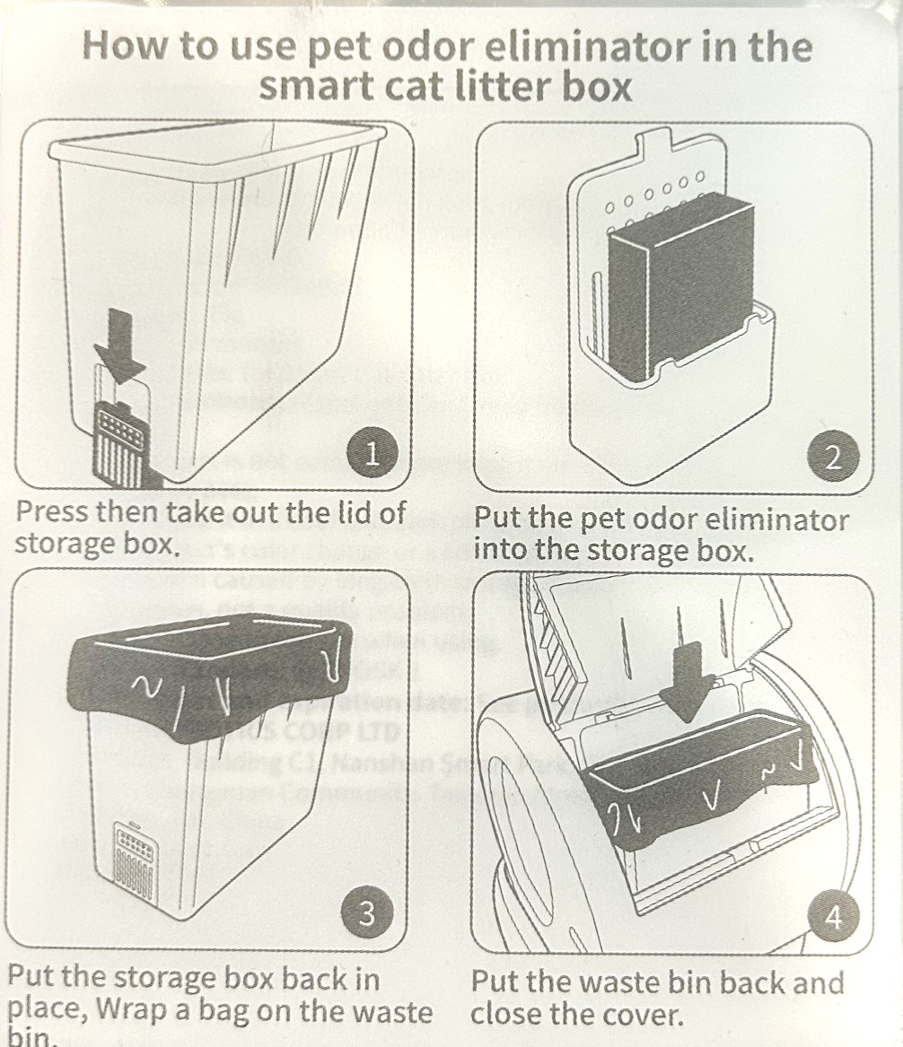 รีฟิลล์ก้อนดับกลิ่นสำหรับห้องน้ำแมวอัตโนมัติ UBPET C10-Pro แพ็ค 3 ก้อน