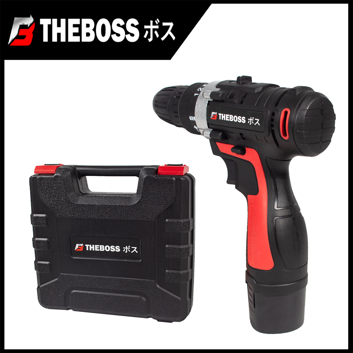 THEBOSS สว่านไร้สาย 118V สว่านแบต แบต 1 ก้อน อุปกรณ์ครบ