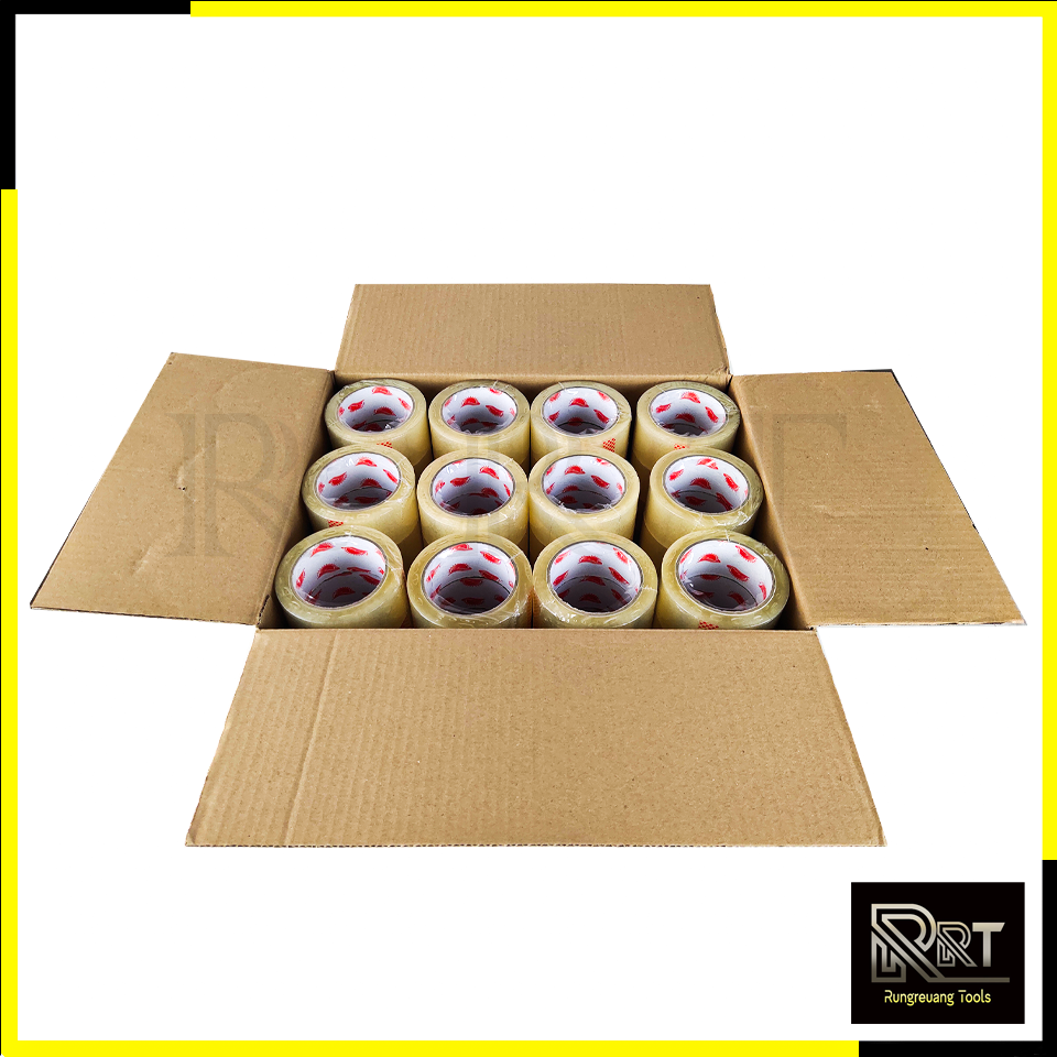 RRT เทปกาวใส 2 นิ้ว 100 หลา (ยกลัง 72 ม้วน)