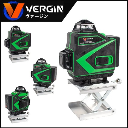 VERGIN ระดับน้ำเลเซอร์ 4D 16 เส้น 360 องศา รุ่น VG-16L (แสงสีเขียว)