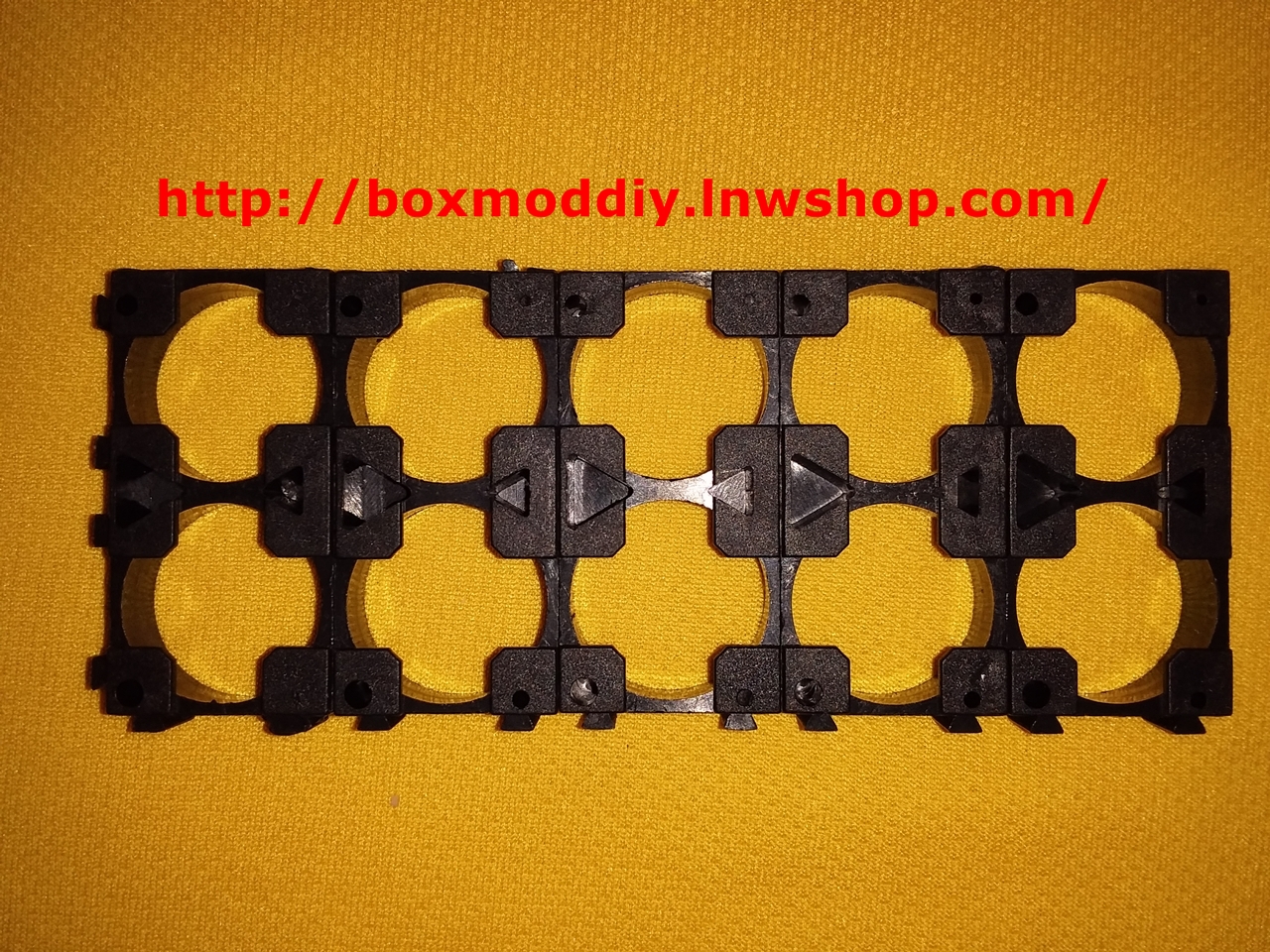 รางบล็อกเปลือย แบตเตอรี่18650 1x2 diy spot welding rack