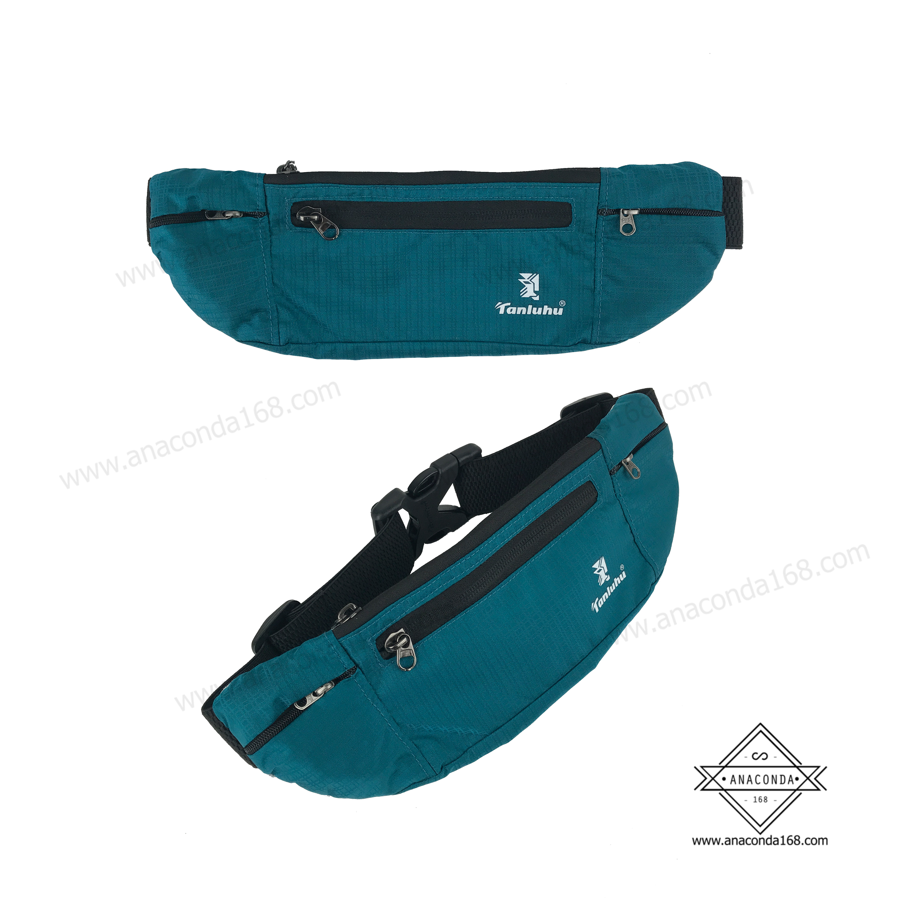 คาดเอวสปอร์ต2ช่องซิปพร้อมช่องใส่ขวดน้ำ (Sport Bag Tanluhu)