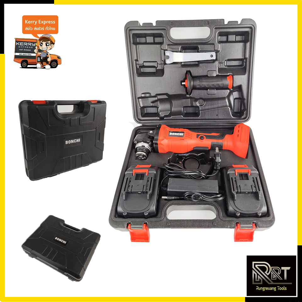 BONCHI เครื่องเจียร์ไร้สาย 88V เครื่องเจียร์แบตเตอรี่