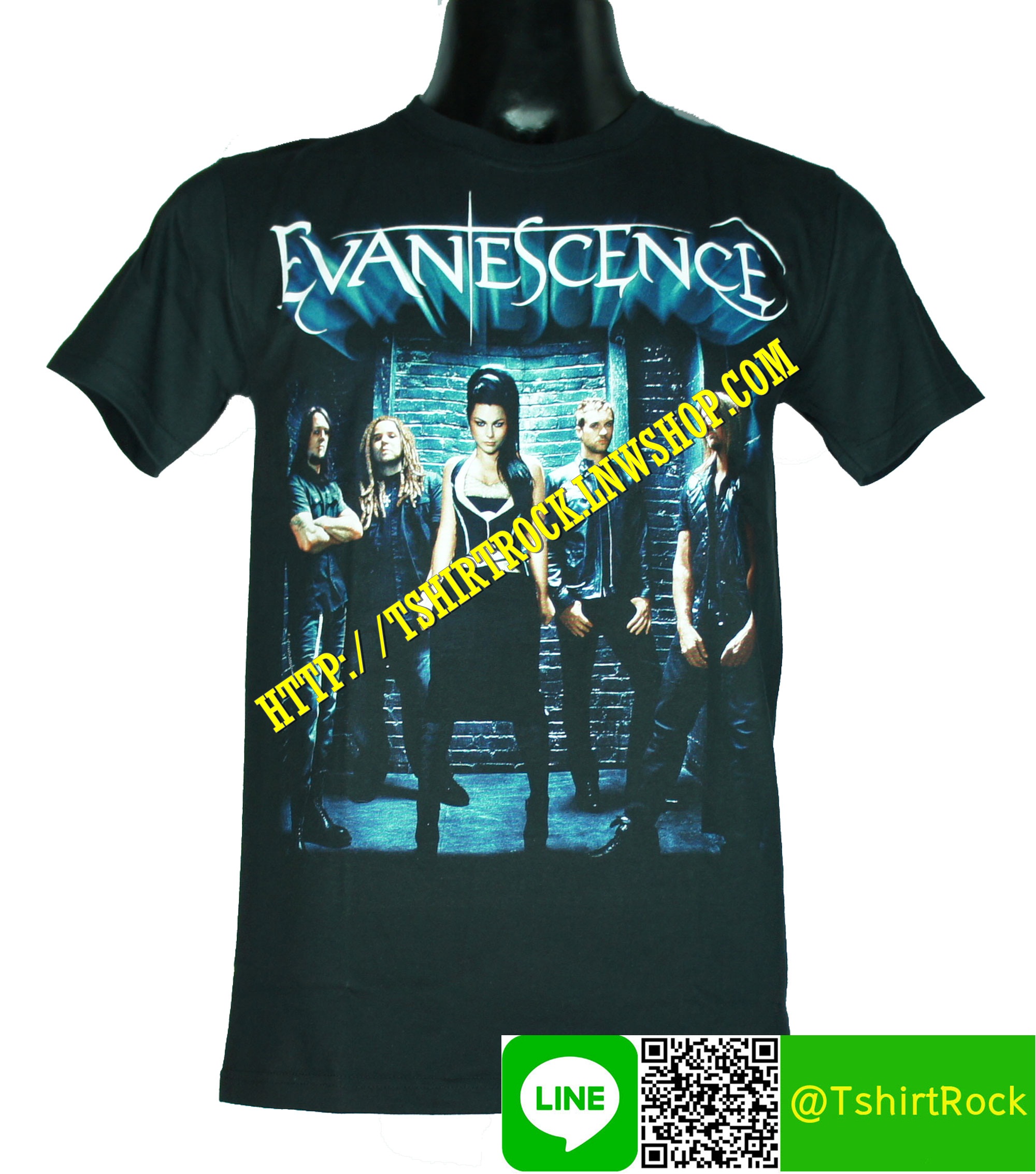 EVANESCENCE เสื้อยืดวงร็อค เมทัล ดนตรี เสื้อวงอีวาเนสเซนซ์ EVS1483