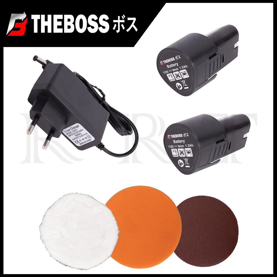 THE BOSS เครื่องขัดสีรถยนต์ไร้สาย เครื่องขัดเงาไร้สาย ขัดสีไร้สาย 118V
