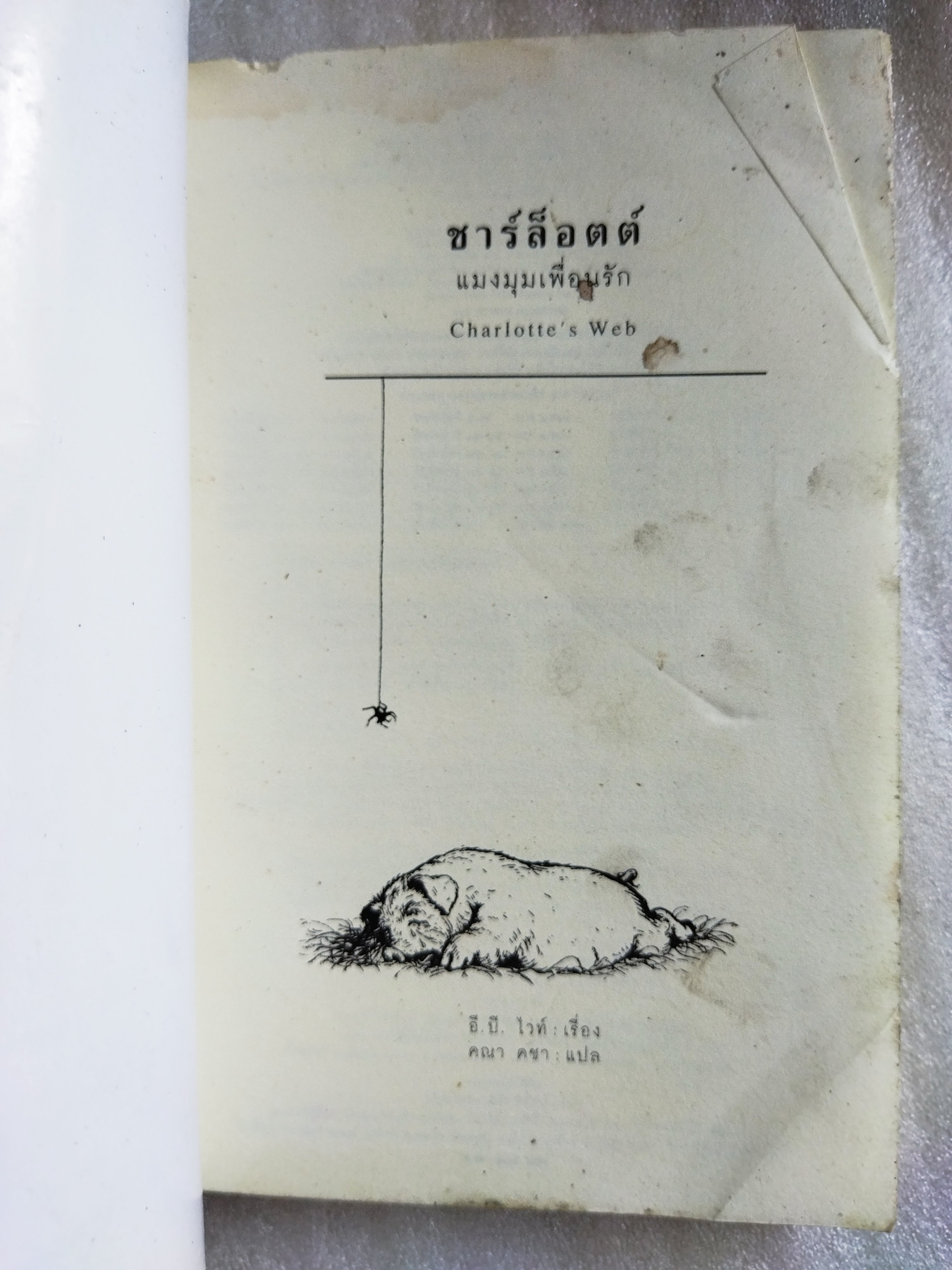 ชาร์ล็อตต์ แมงมุมเพื่อนรัก (Charlotte's Web) / อี.บี. ไวท์