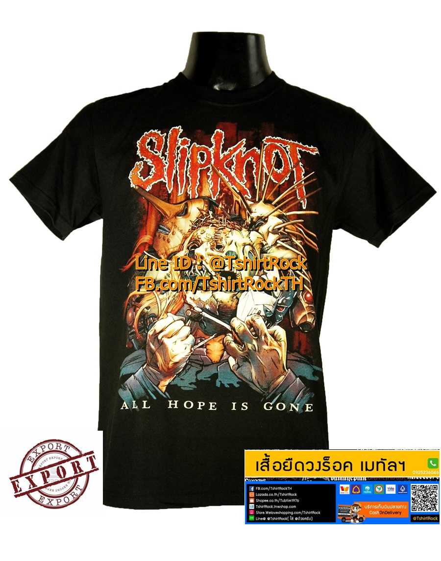 เสื้อวง SLIPKNOT เสื้อยืดวงดนตรีร็อค เมทัล เสื้อร็อค สลิปน็อต SKT1159
