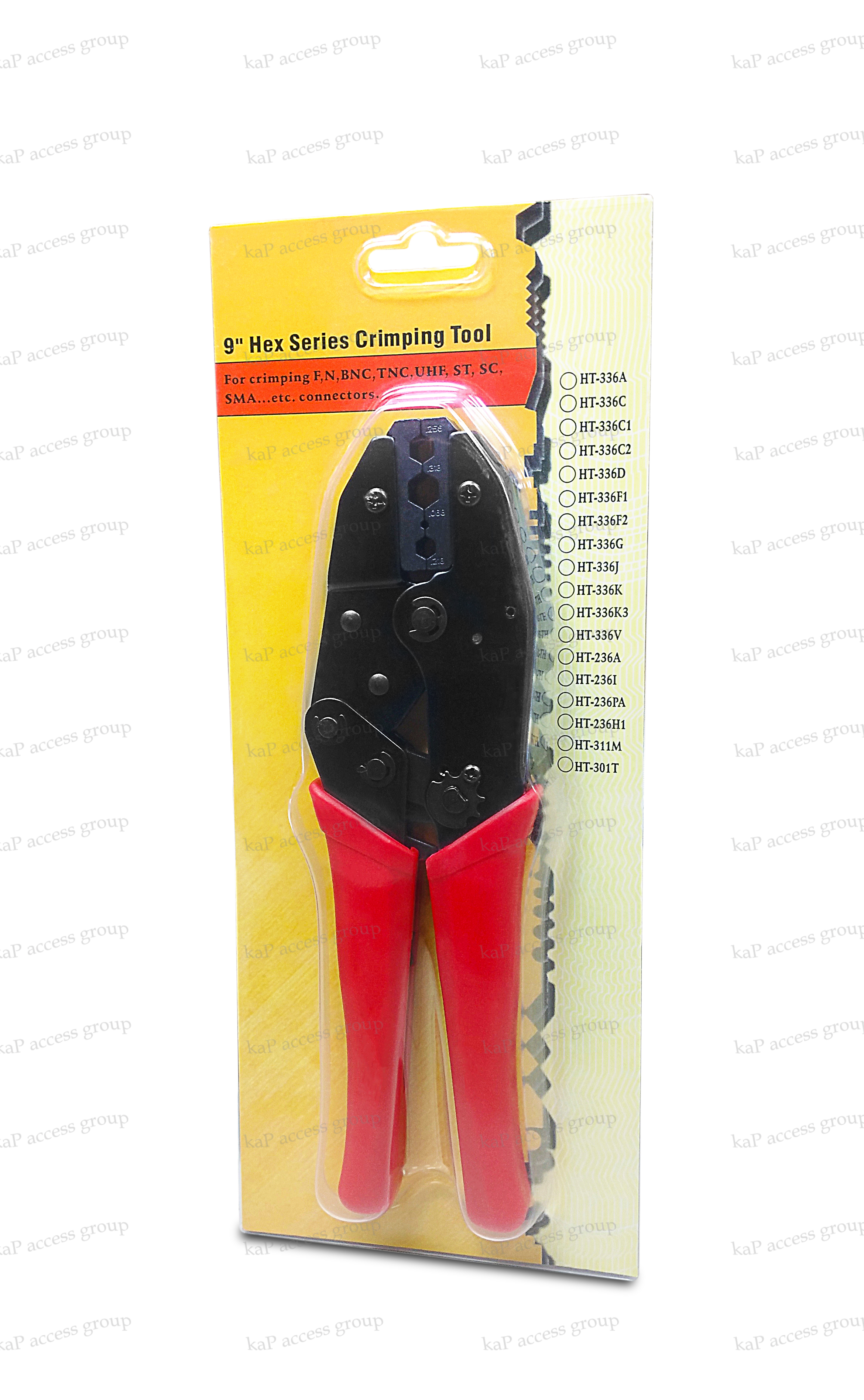 คีมย้ำหัว BNC HT-336C RG58, RG59, RG11, RG6