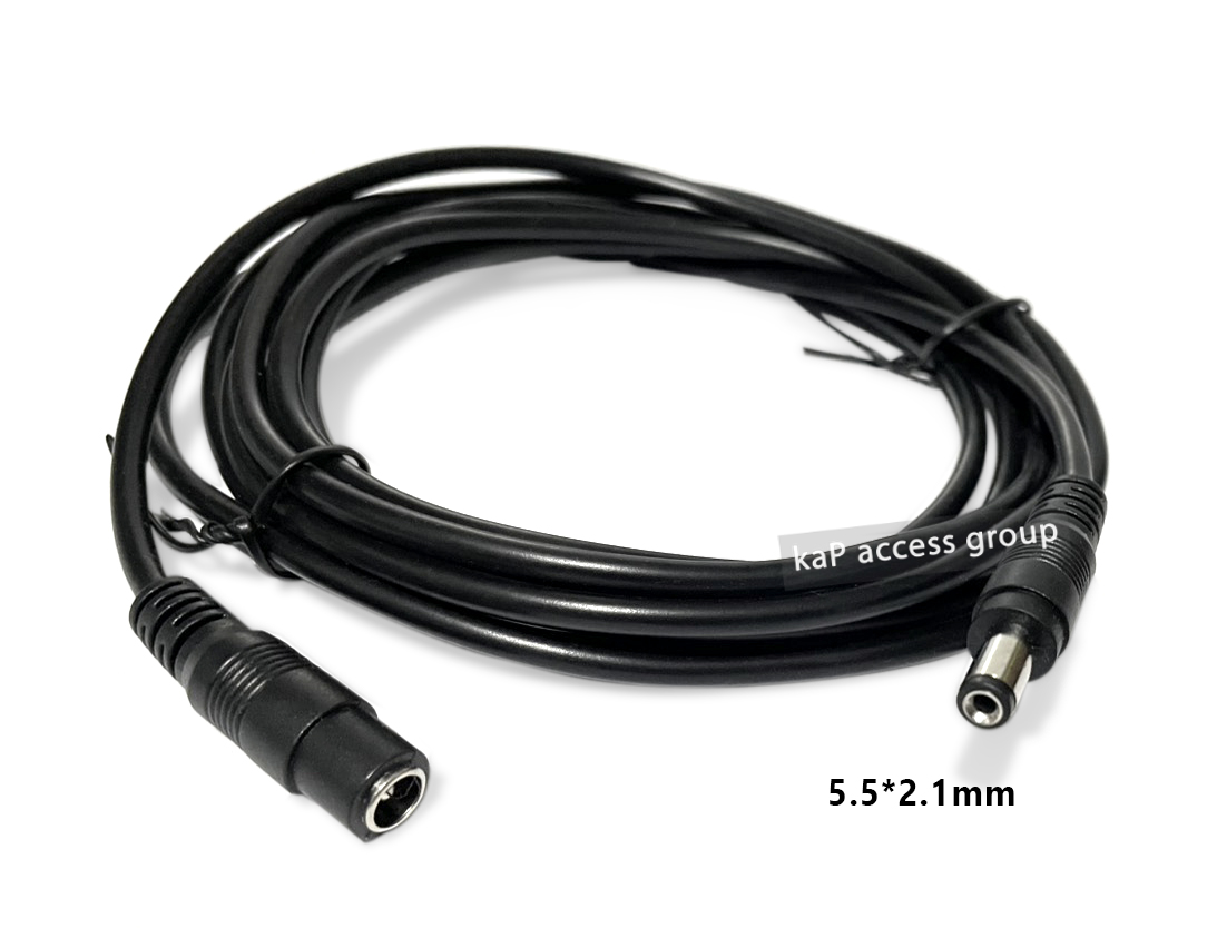 สายต่อเพิ่มความยาวสายไฟอะแดปเตอร์แบบ ผู้/ เมีย แจ็คขนาด 5.5*2.1 mm. (ความยาว 3เมตร)