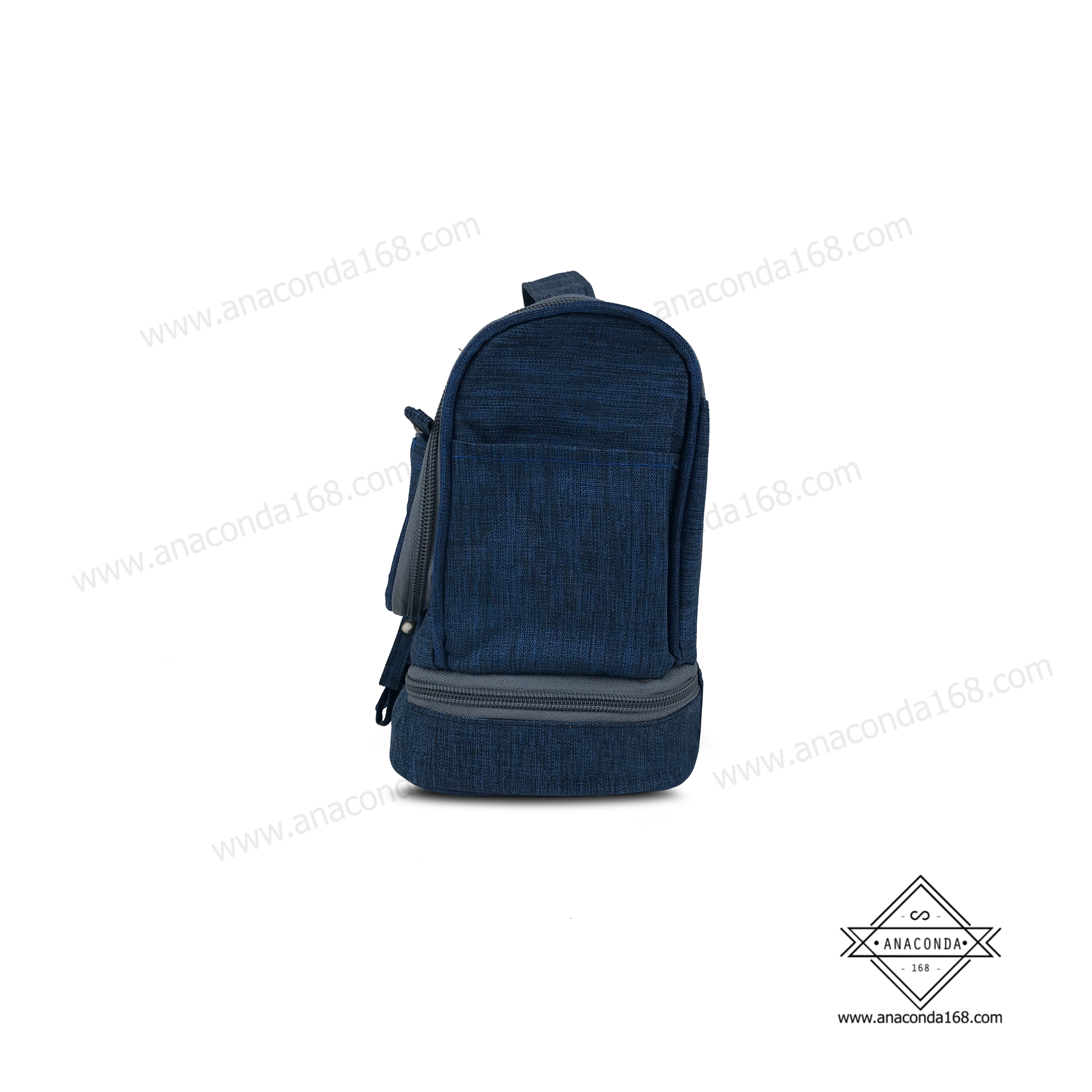 กระเป๋าจัดระเบียบอุปกรณ์อาบน้ำ-เครื่องสำอาง 2 ชั้น มีหูหิ้ว