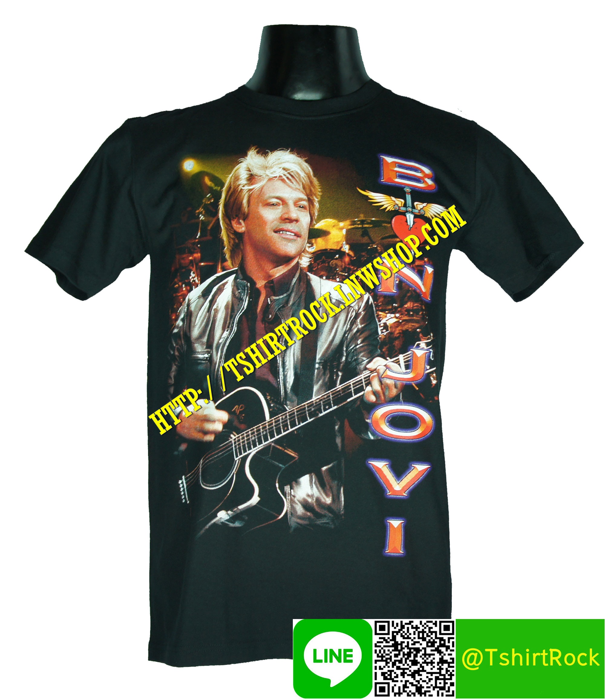 BON JOVI เสื้อยืดวงร็อค เมทัล ดนตรี เสื้อวง BJI1069