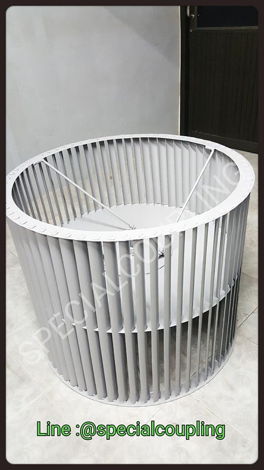 รับผลิตใบพัดลมกรงกระรอกเหล็ก ขนาด od 80 cm.L 65 cm. รูเพลา50มิล พร้อมบาลานส์