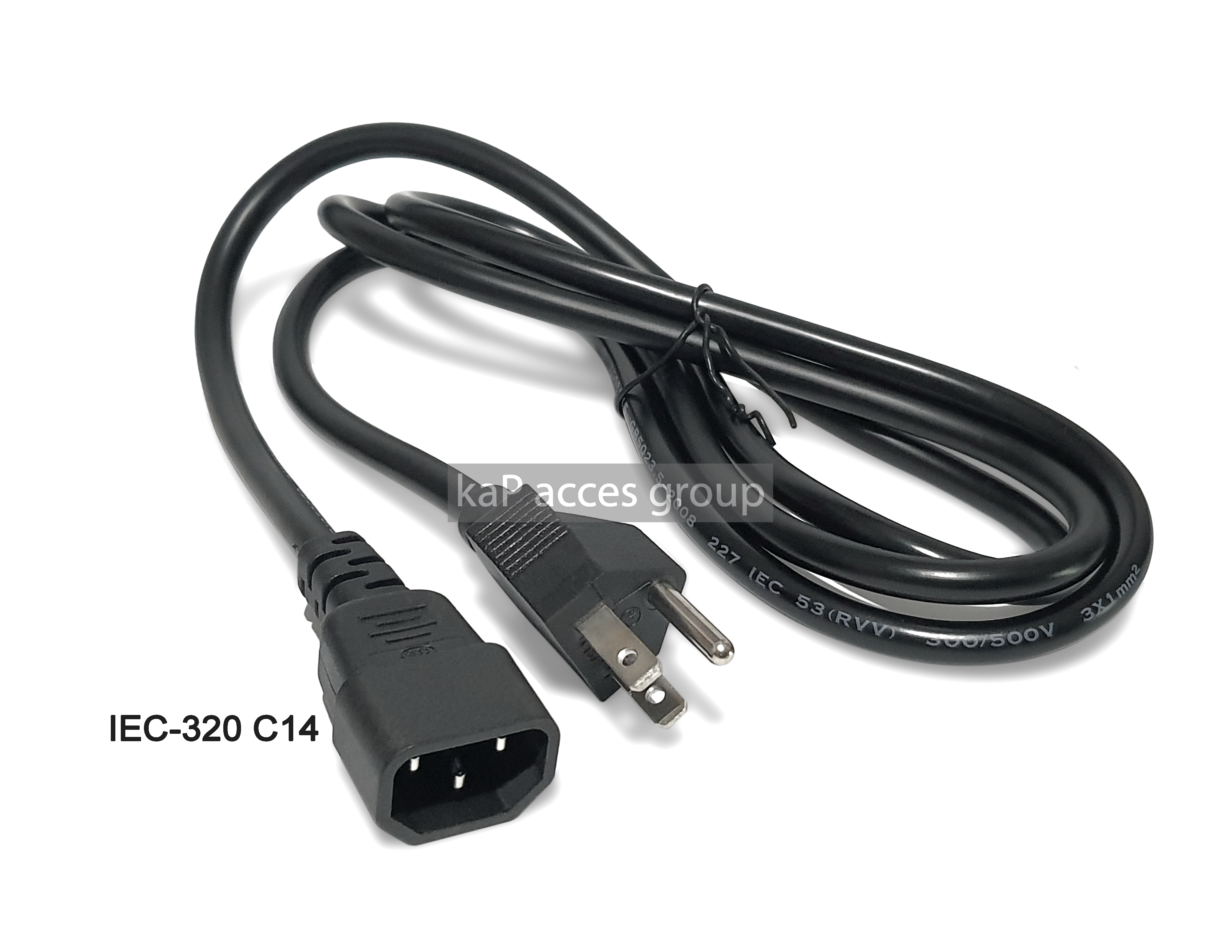 สาย AC POWER NEMA5-15P to C14 สายไฟ UPS ความยาวสาย 1.8เมตร