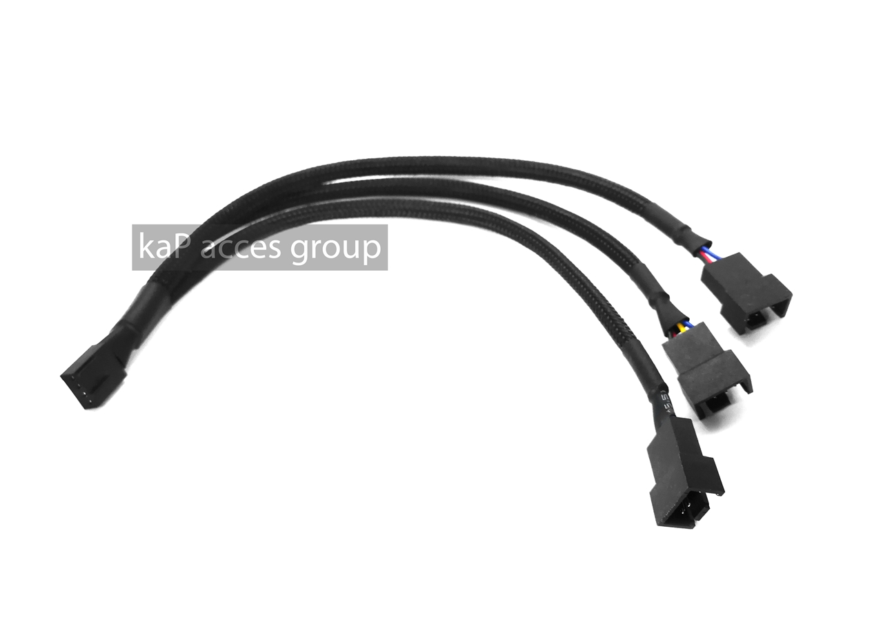สายไฟต่อเพาเวอร์พัดลม 4พิน (1ออก3) FAN CABLE POWER RGB
