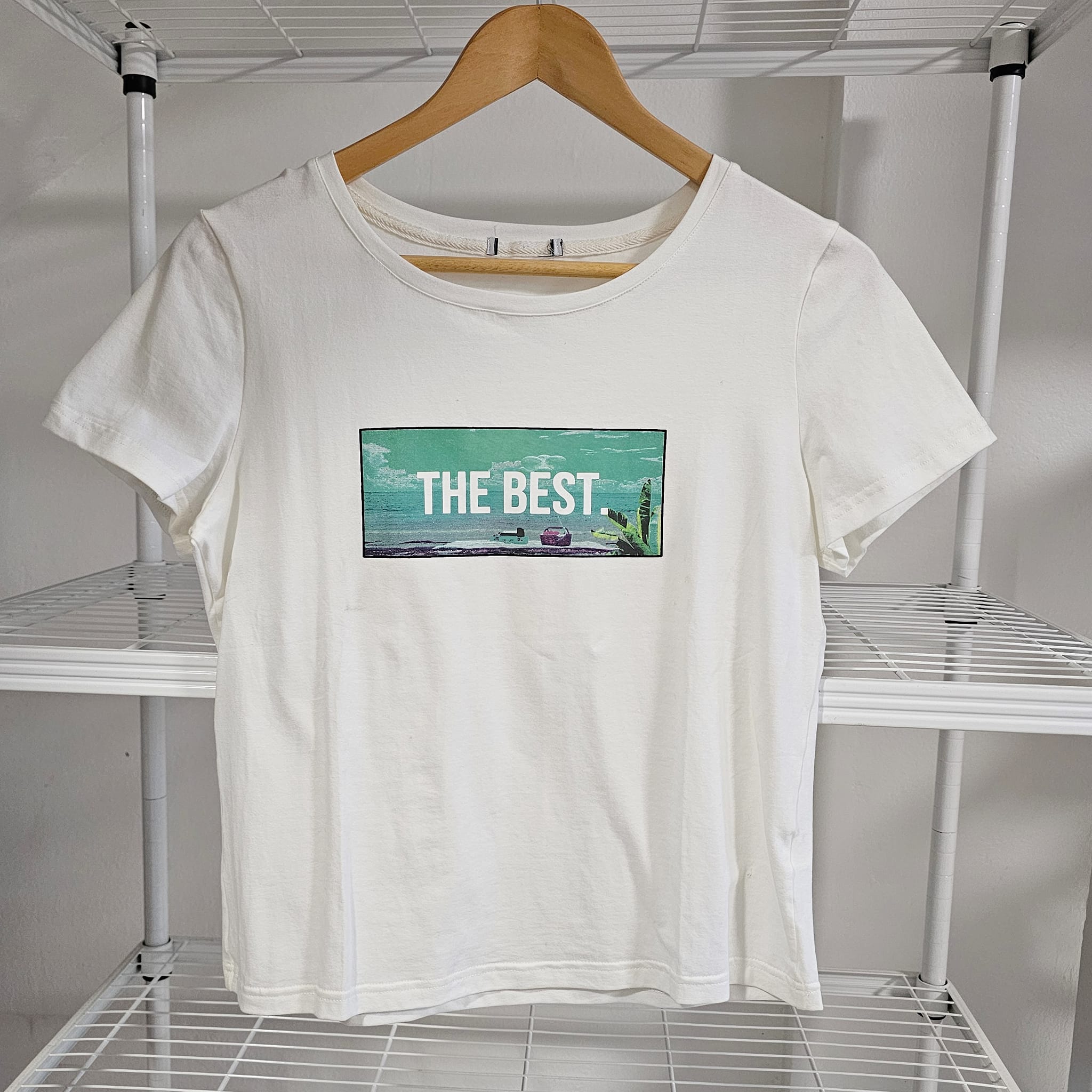 ชุดset2ชิ้น เสื้อยืด+สายเดี่ยวสีเขียว