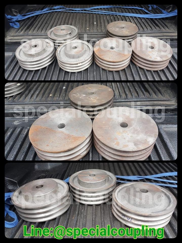 จำหน่ายpulley แบบมีดุม4 นิ้ว ,5 นิ้วและแบบตันเรียบ ขนาด8นิ้ว3ร่องB คะ ขายส่งและปลีก