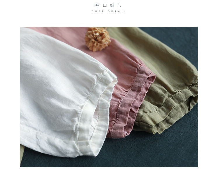 เสื้อลินินผสมฝ้ายวินเทจ