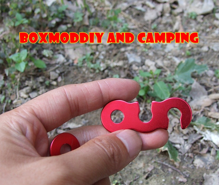 ตัวปรับเลื่อนเชือกเต็นท์แบบปรับง่ายที่สุด LINE STOPER TENT ตัวรั้งเชือกเต็นท์ ตัวล็อกเชือกเต็นท์ ตัวเกี่ยวเชือกเต็นท์ อลูมีเนียมคุณภาพสูง 1ชุด มี10ตัว 100บาท