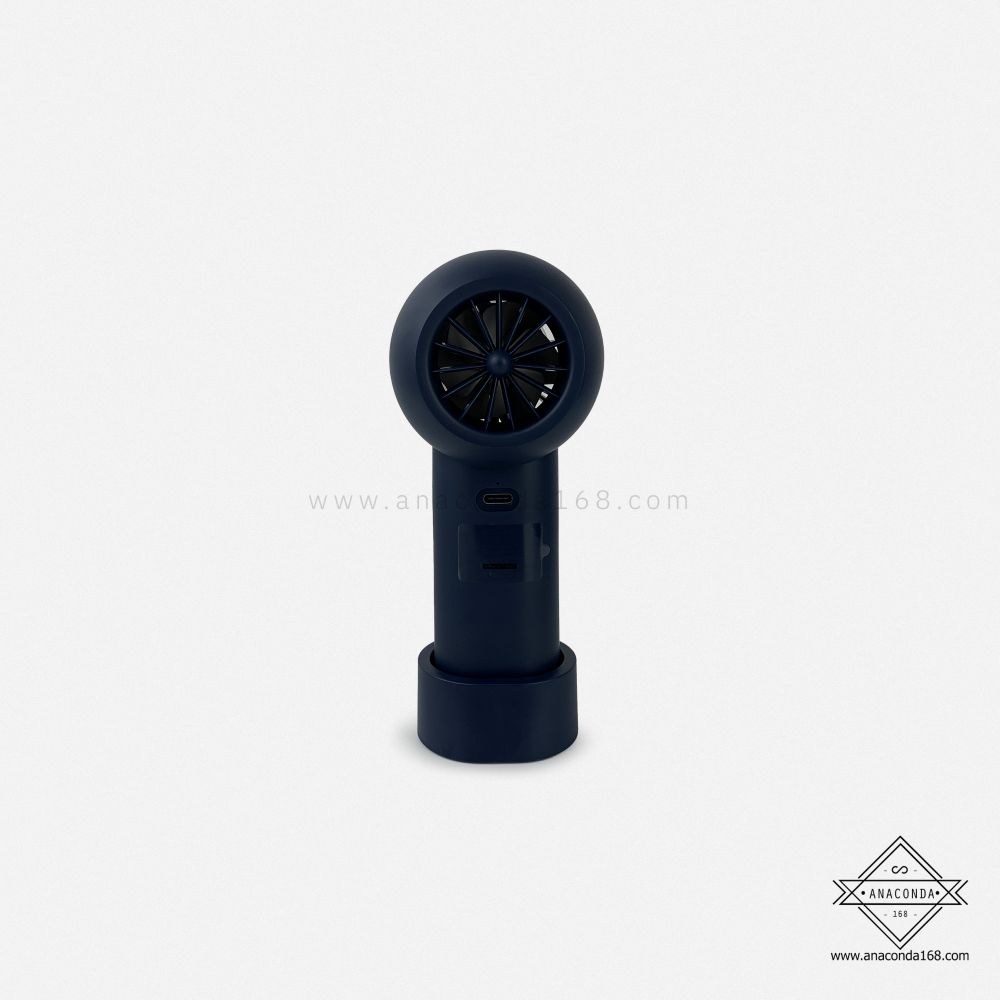 พัดลมพกพาดิจิตอล มีฐานรอง 100 ระดับ ทำโลโก้