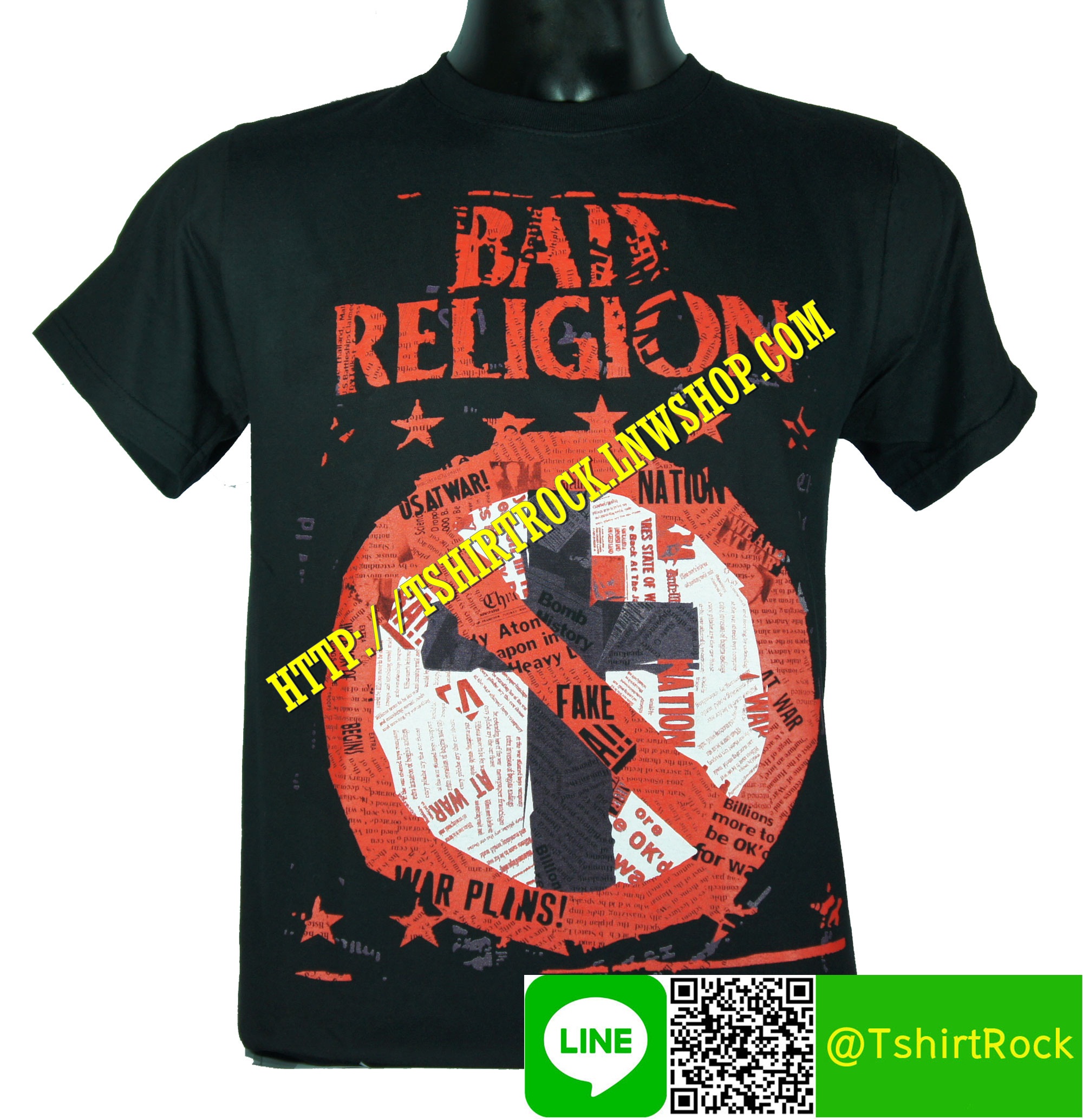BAD RELIGION เสื้อยืดวงร็อค เมทัล ดนตรี เสื้อวง BRG870