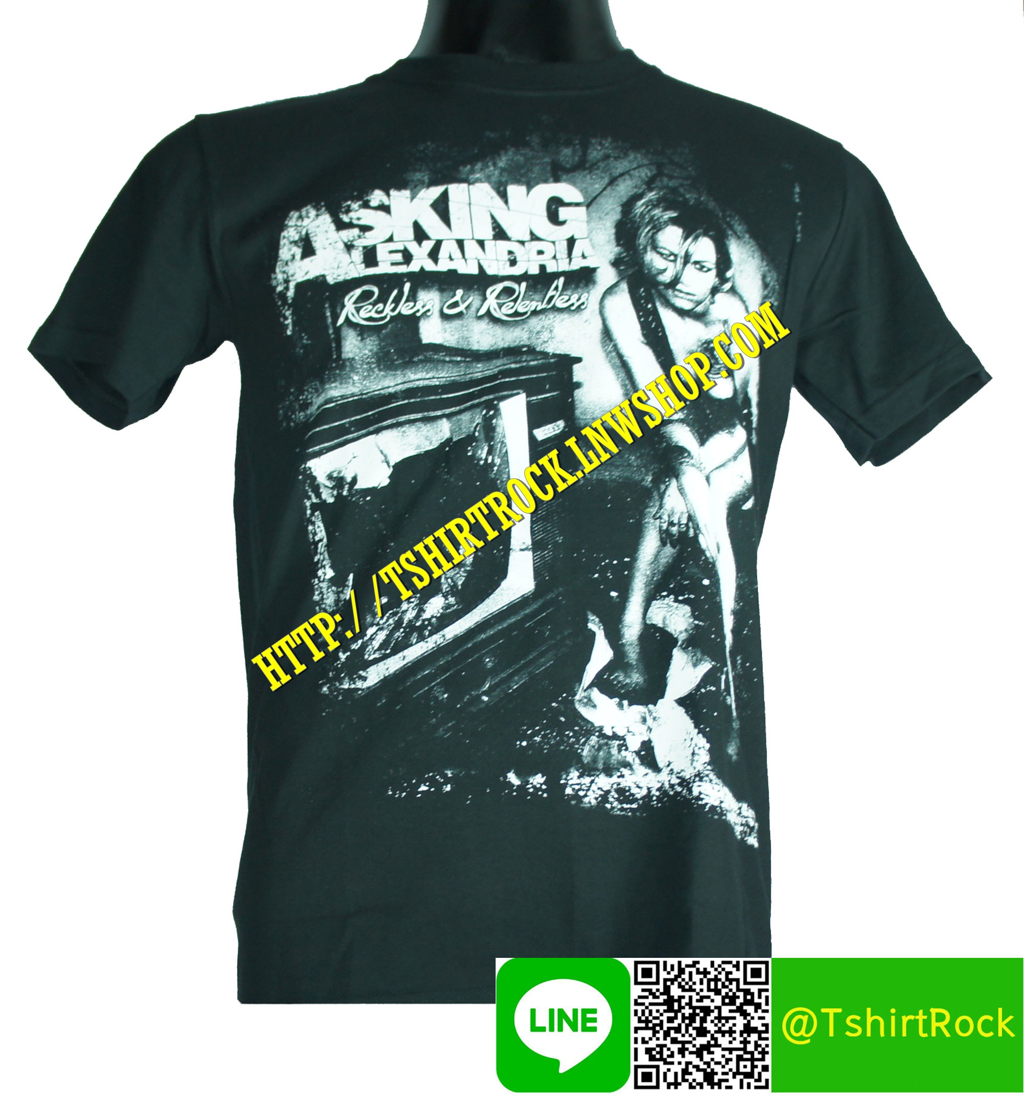 ASKING ALEXANDRIA เสื้อยืดวงร็อค เมทัล ดนตรี เสื้อวงแอสกิงอะเล็กซานเดรีย AA1171