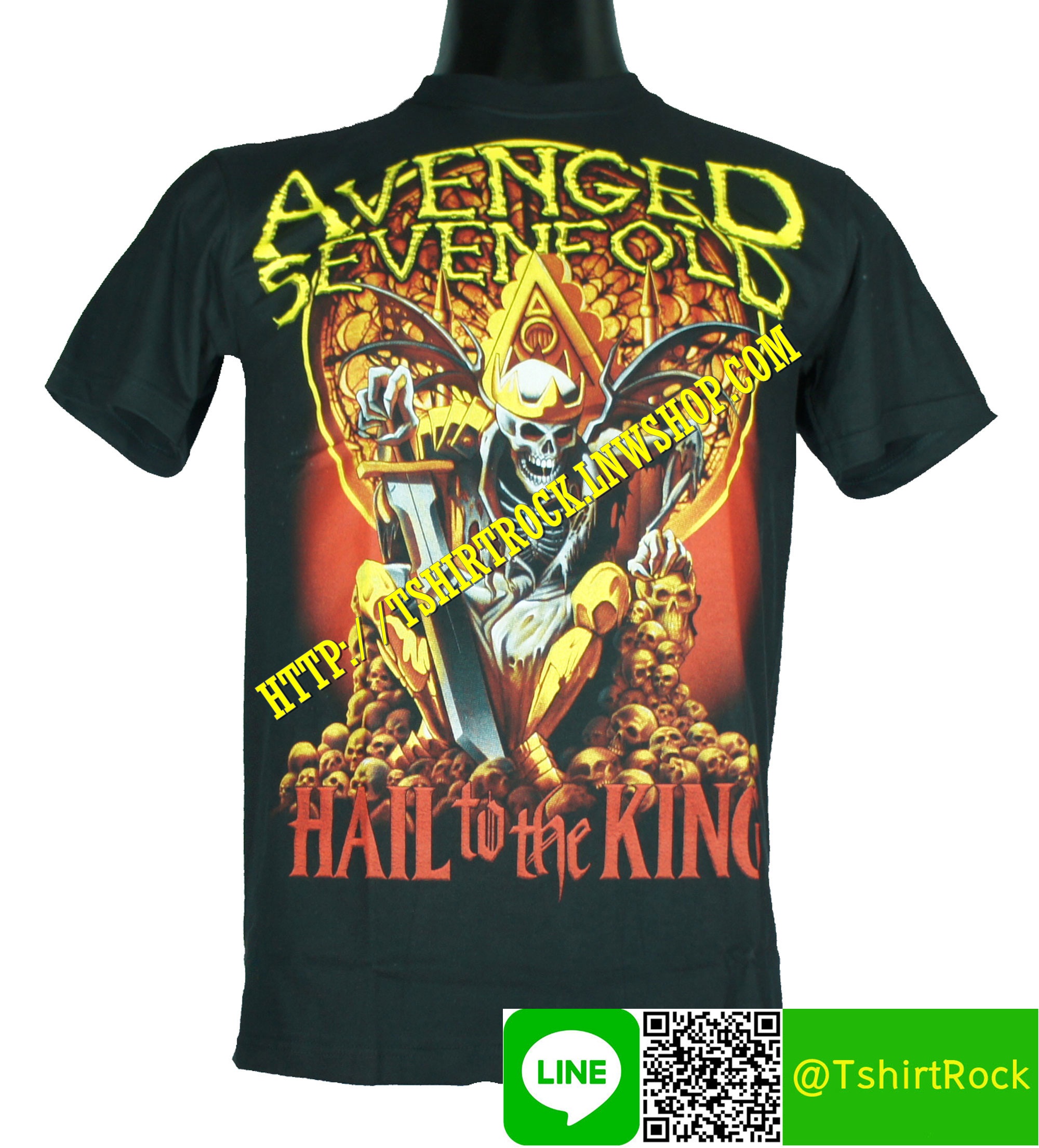 AVENGED SEVENFOLD เสื้อยืดวงร็อค เมทัล ดนตรี เสื้อวงอะเว็นจด์เซเวนโฟลด์ A7x1304