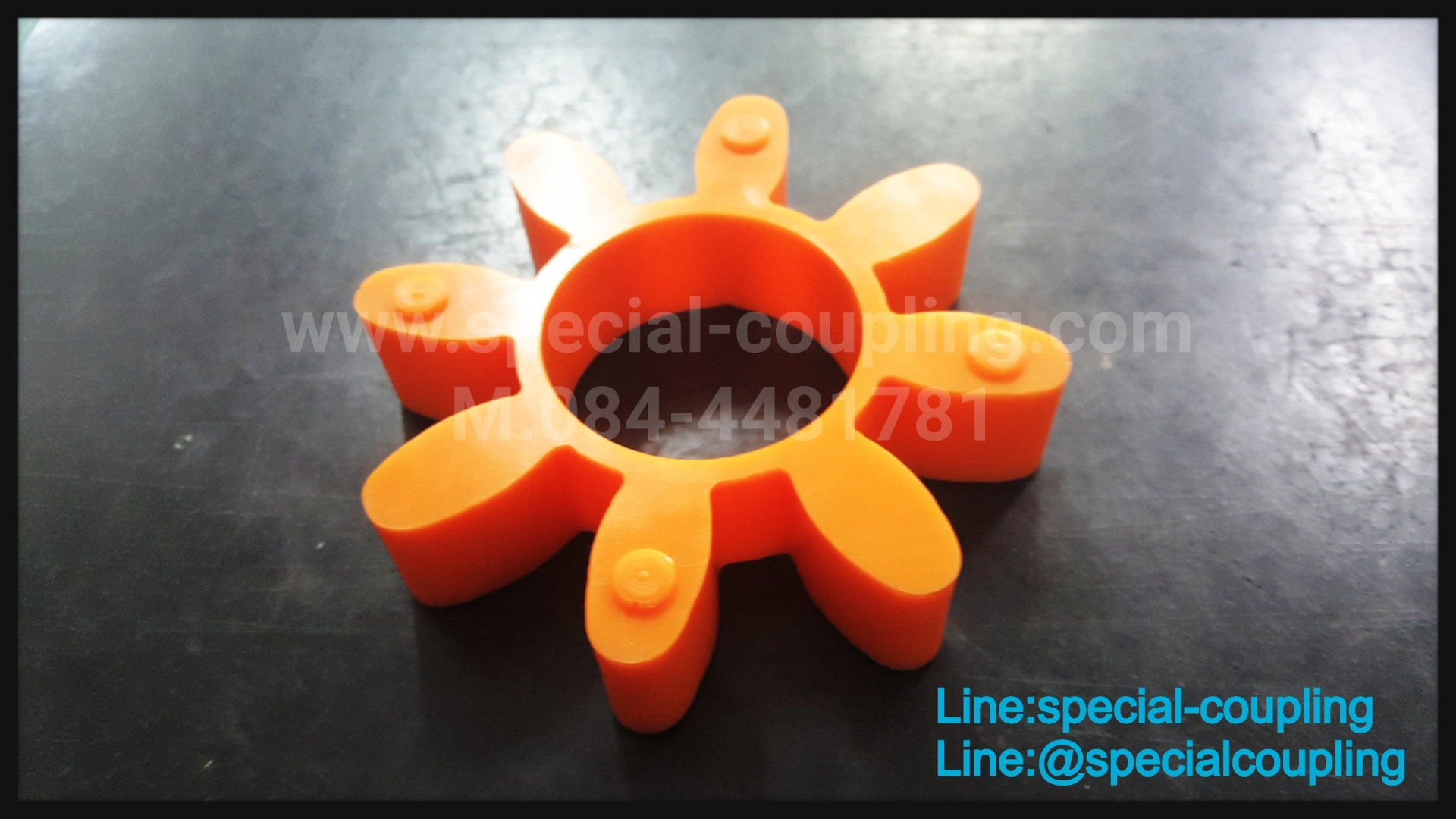 ยางยอยยูรีเทนสีส้ม 8 แฉก ขนาด ID 50 X OD 110 X L26MM.