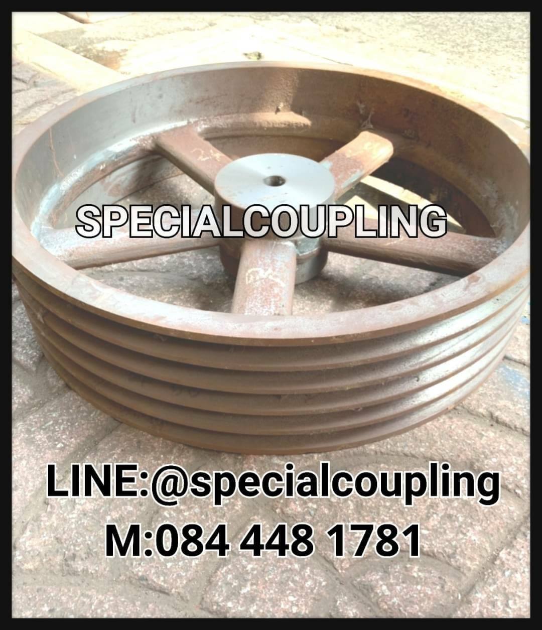 จำหน่ายpulley ขนาด24" 5 ร่องC ดุม5" ดุมยาว4" ตลอดตัว รูเพลา1" พร้อมส่งจ้า สอบถามได้คะ