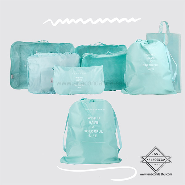 เซ็ทกระเป๋าจัดระเบียบเดินทาง 7 ชิ้น พับเก็บได้