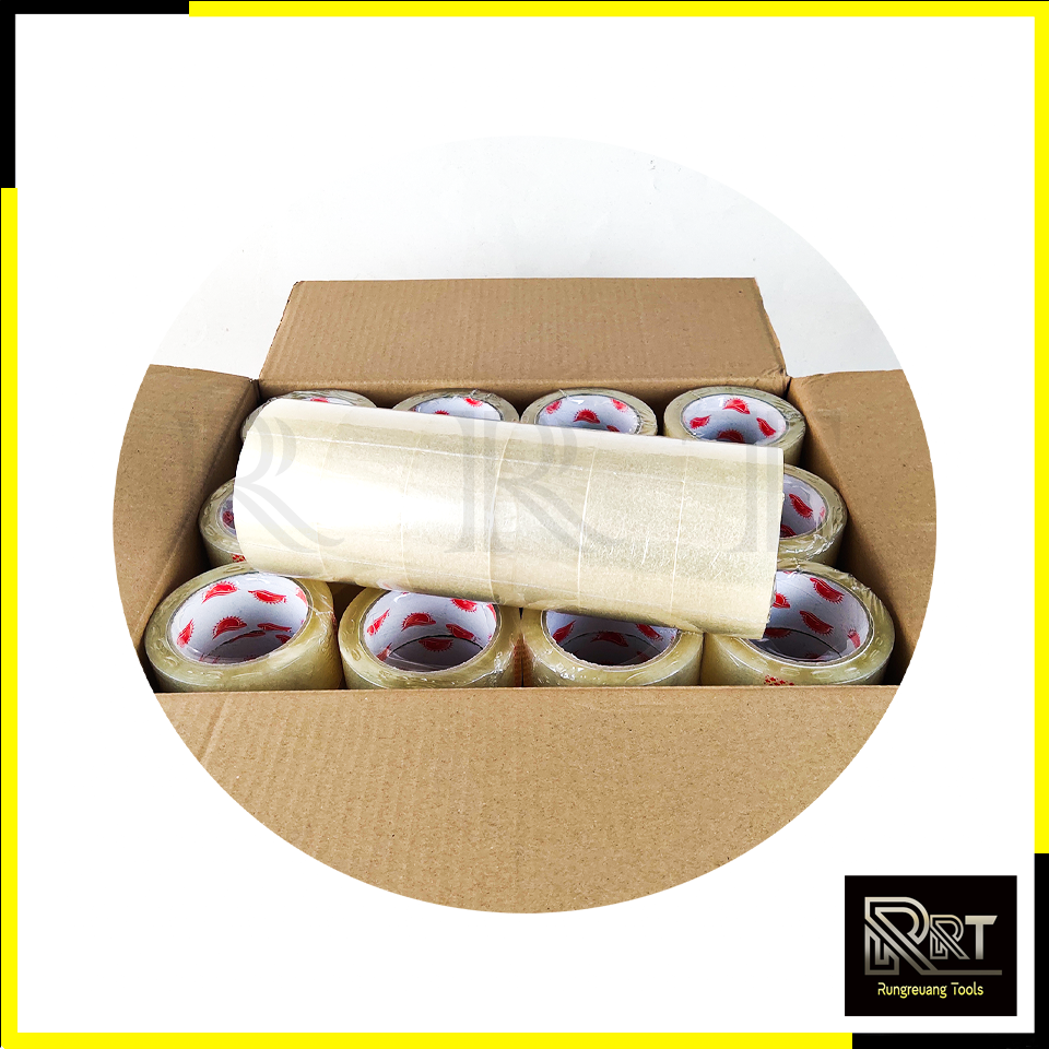 RRT เทปกาวใส 2 นิ้ว 100 หลา (ยกลัง 72 ม้วน)