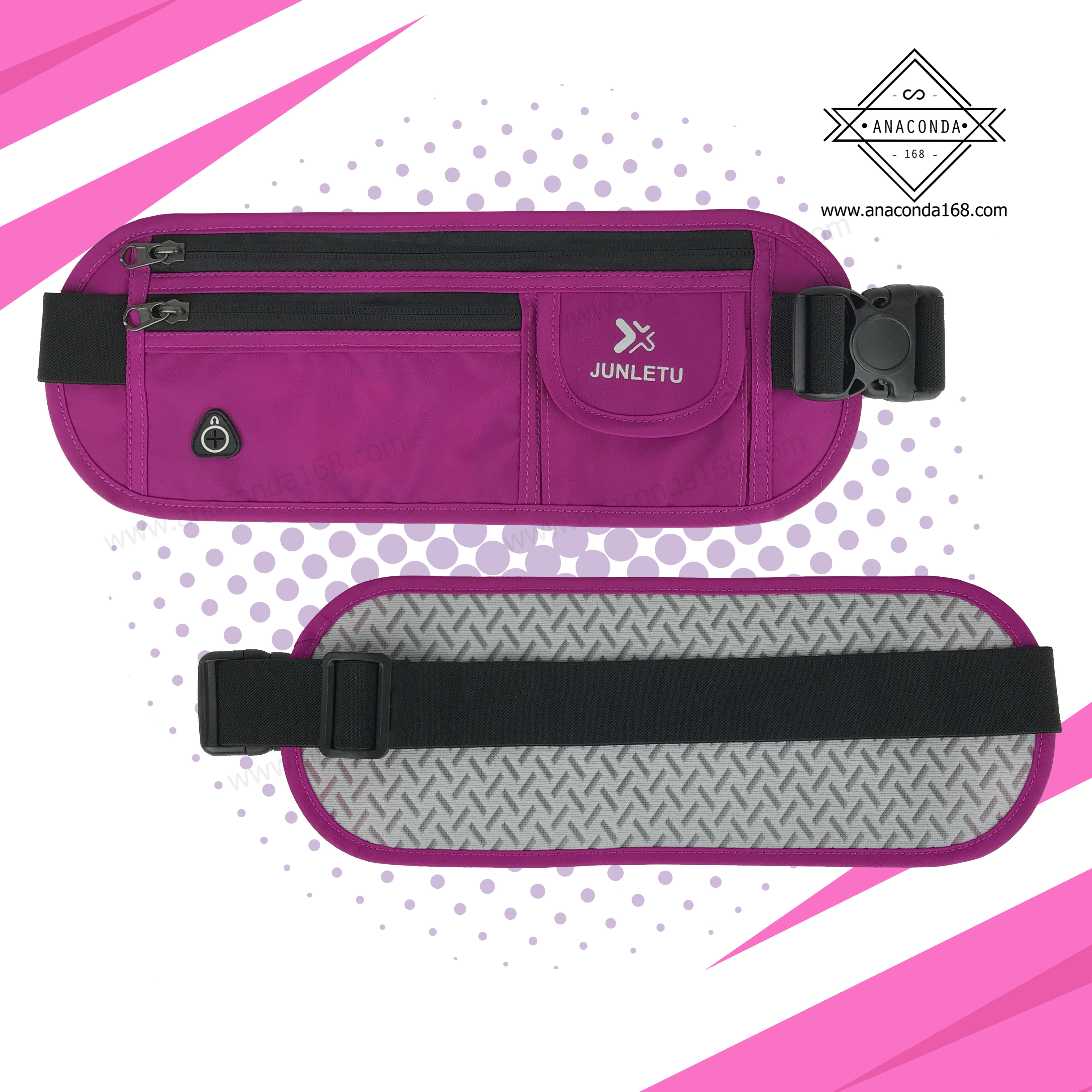 กระเป๋าคาดเอวทรงสปอร์ต JUNLETU