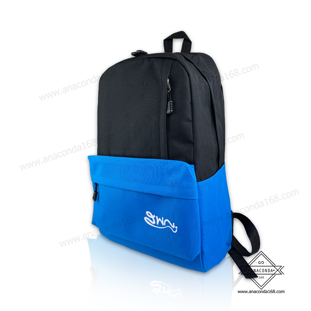 กระเป๋าเป้สะพายหลัง สีทูโทน ( 2Tone Bag ) ทำโลโก้