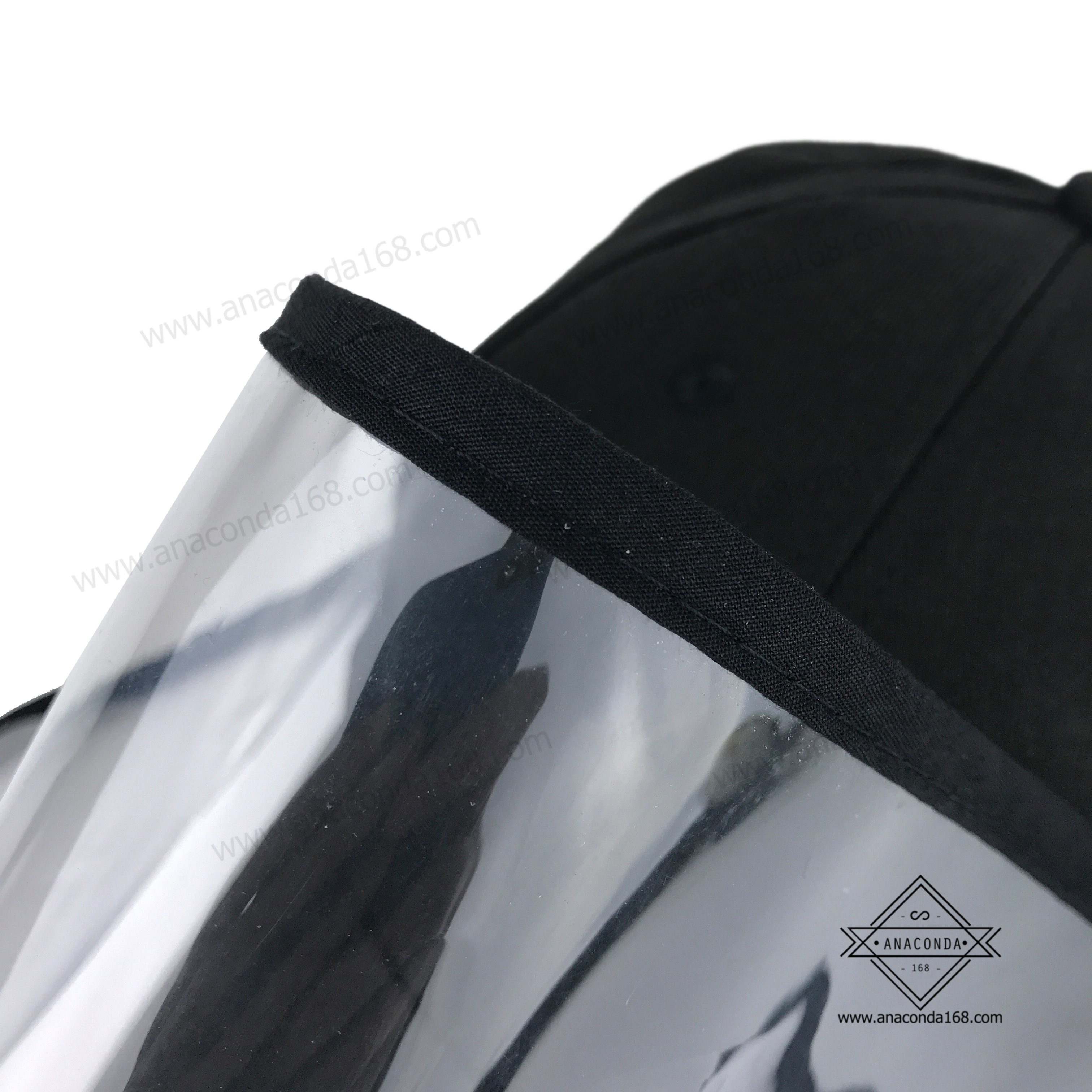 หมวกเเก็บพร้อมหน้ากากใสป้องกัน