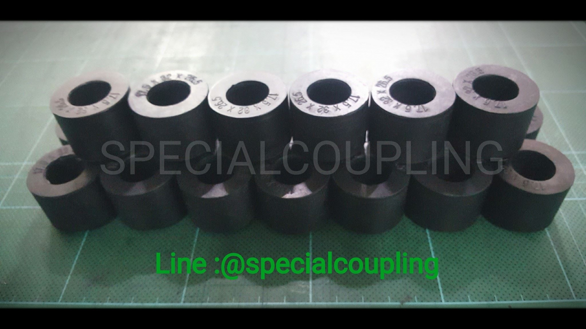 บุชยางNBR ทรงกระบอก ขนาด ID 17.5 MM OD 32 MM L 26.5 mm ส่งขนส่ง ฟรีค่ะ